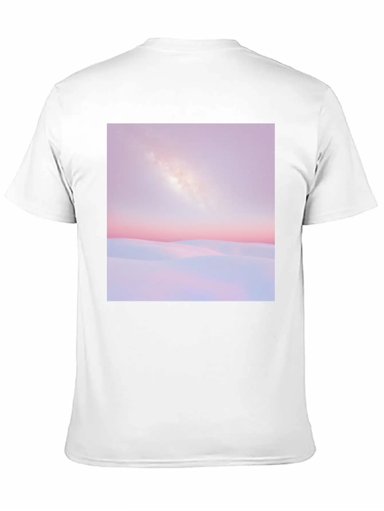 Sunset And Snow Lightweight Cotton T-Shirt – Daily Comfort Graphic Shirt