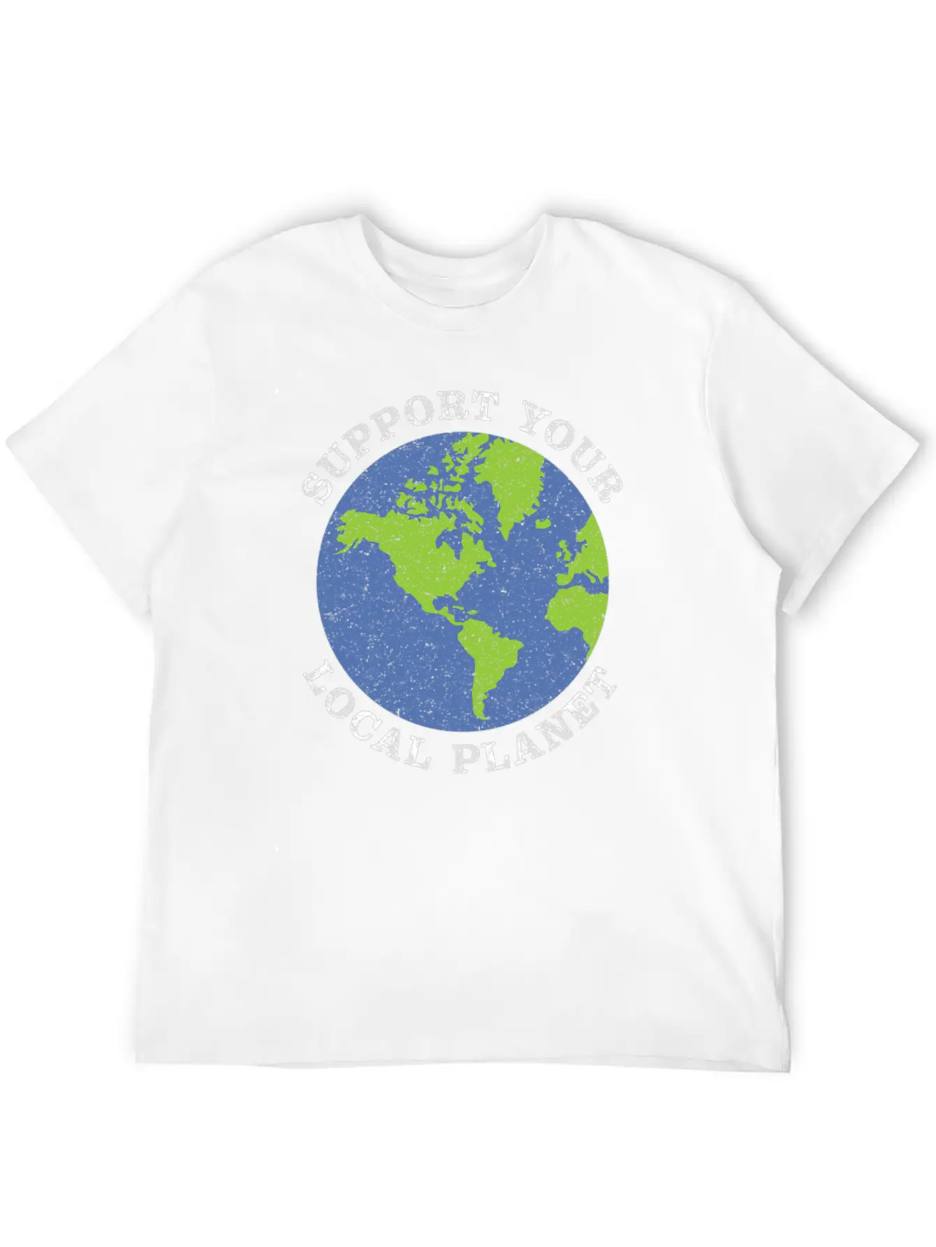 Support Your Local Planet Climate Change Lightweight Cotton T-Shirt – Daily Comfort Graphic Shirt