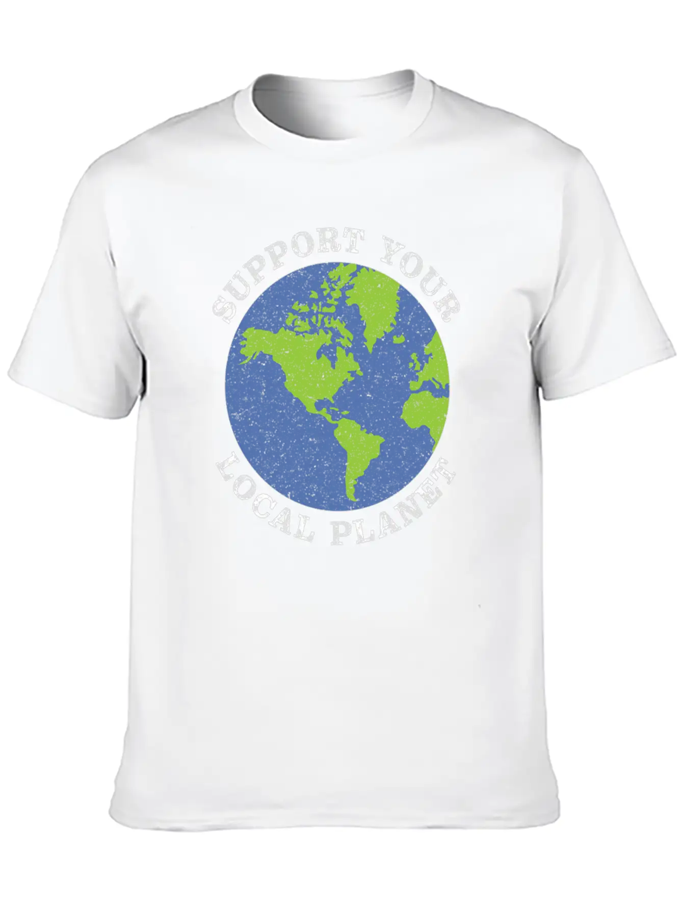 Support Your Local Planet Climate Change Lightweight Cotton T-Shirt – Daily Comfort Graphic Shirt
