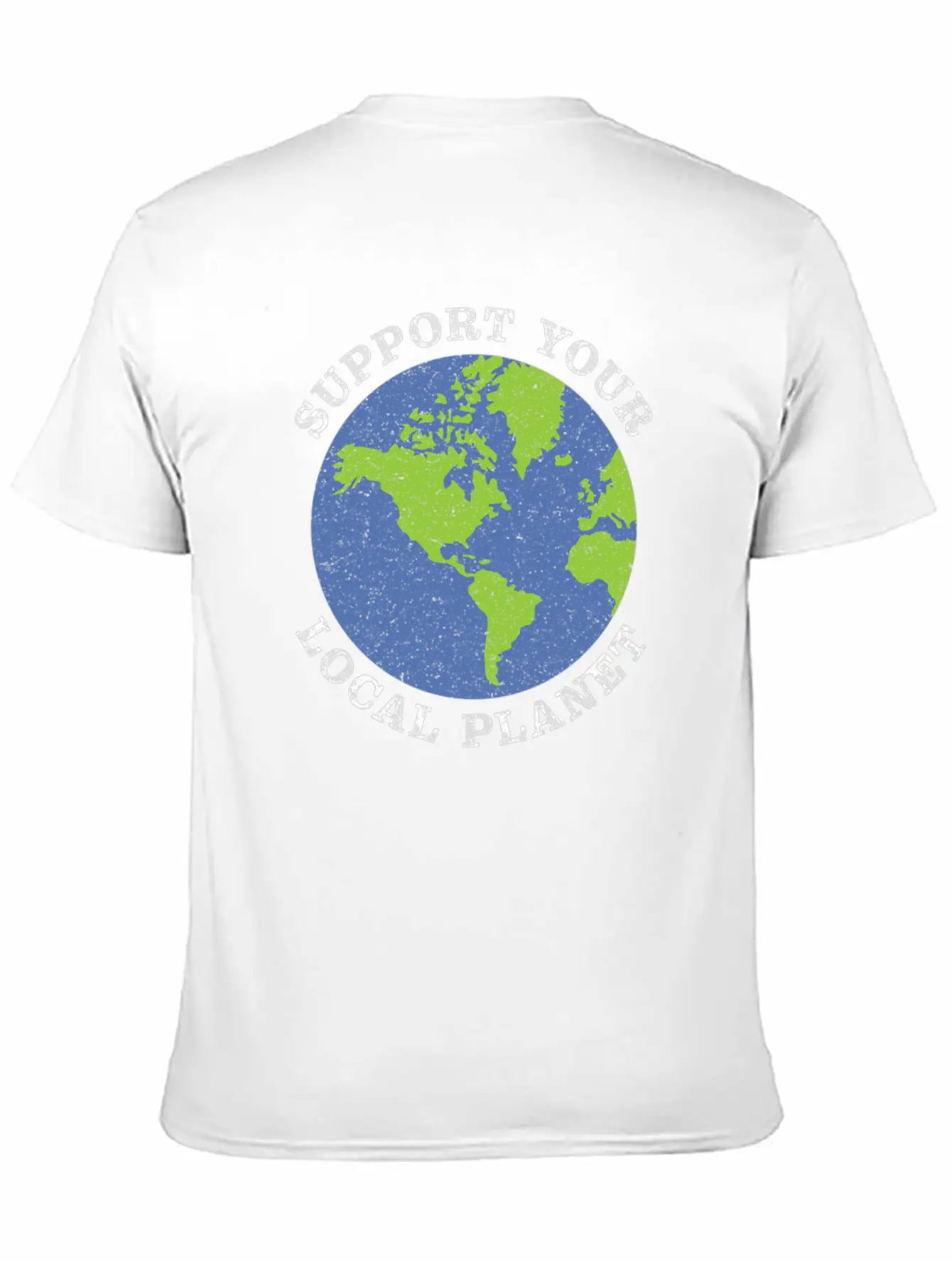 Support Your Local Planet Climate Change Lightweight Cotton T-Shirt – Daily Comfort Graphic Shirt