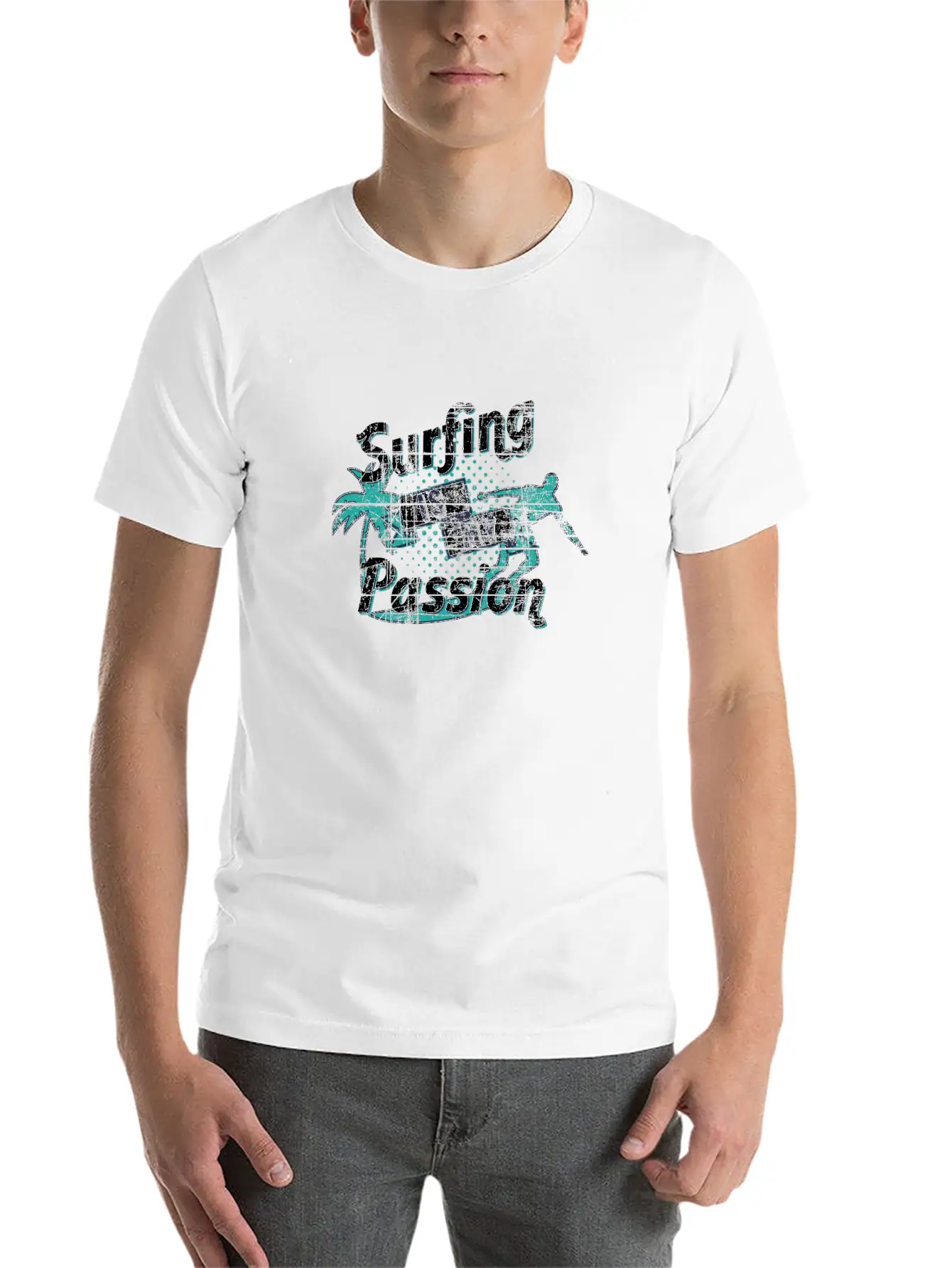 Surfing Is My Passion Lightweight Cotton T-Shirt – Daily Comfort Graphic Shirt