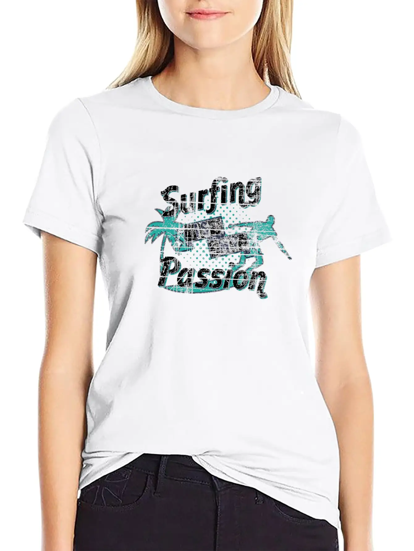 Surfing Is My Passion Lightweight Cotton T-Shirt – Daily Comfort Graphic Shirt