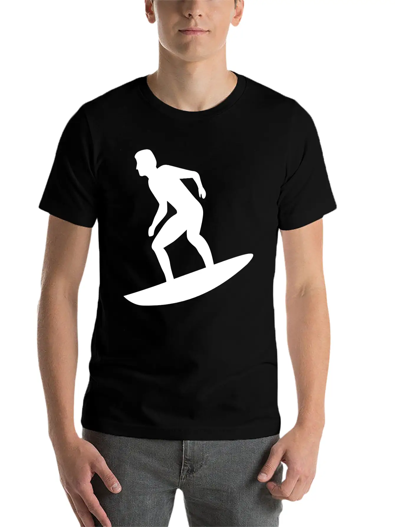Surfing Lightweight Cotton T-Shirt – Daily Comfort Graphic Shirt