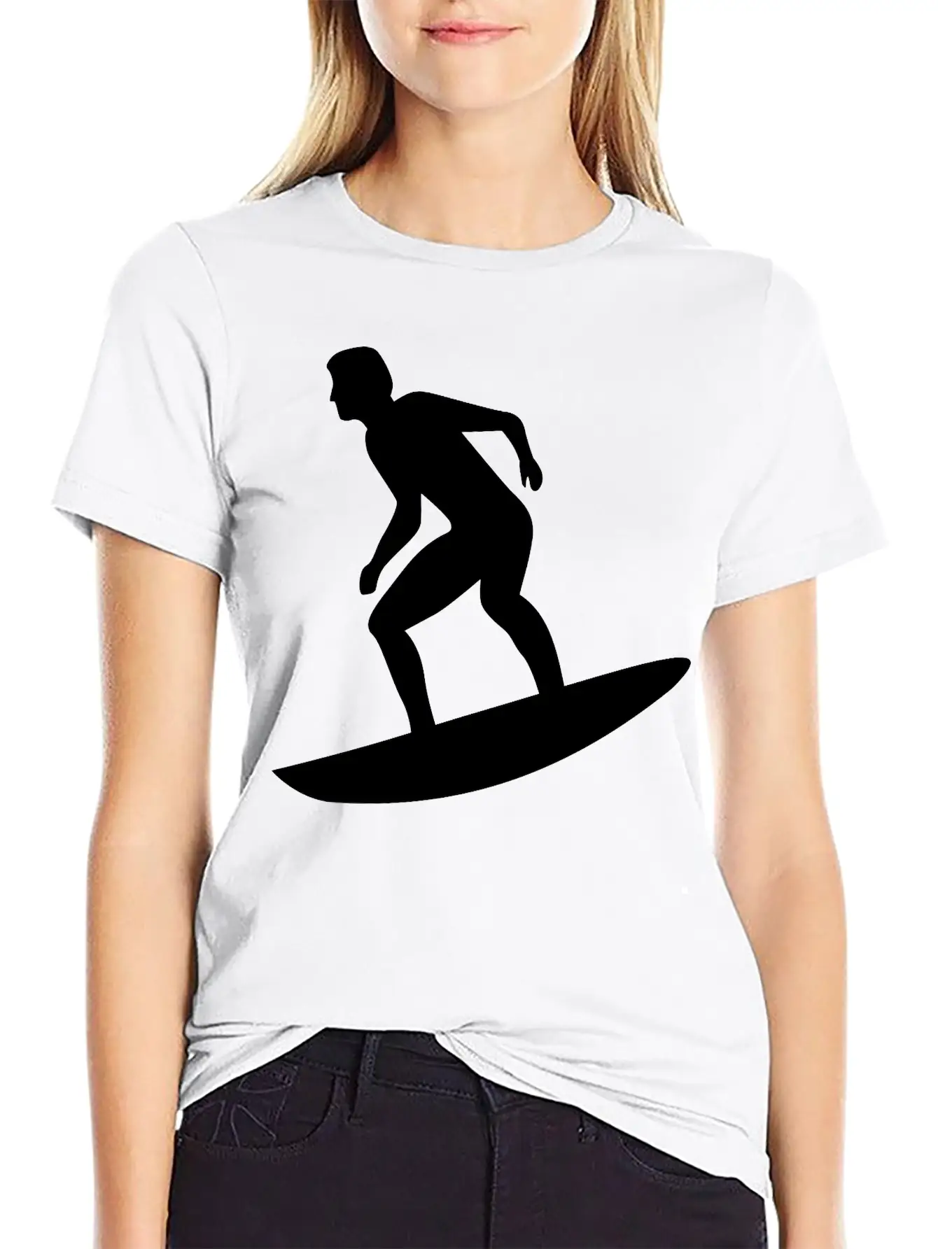 Surfing Lightweight Cotton T-Shirt – Daily Comfort Graphic Shirt