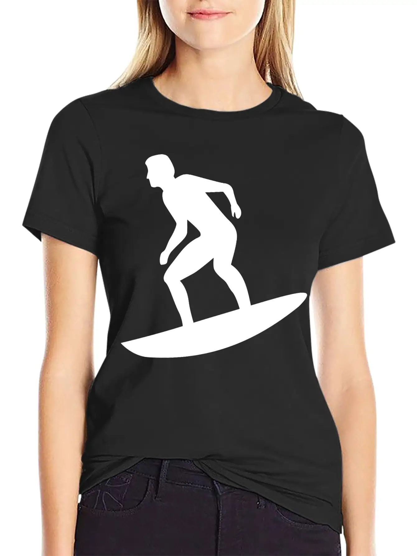 Surfing Lightweight Cotton T-Shirt – Daily Comfort Graphic Shirt