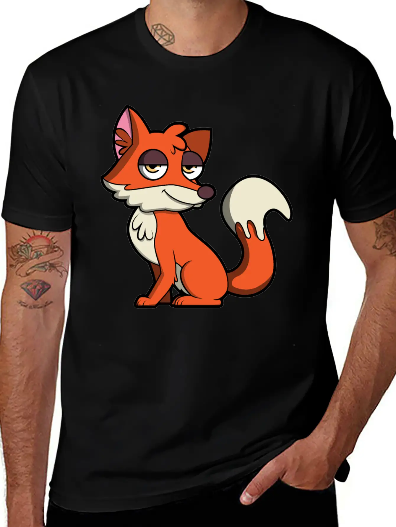 Sweet Fox Lightweight Cotton T-Shirt – Daily Comfort Graphic Shirt