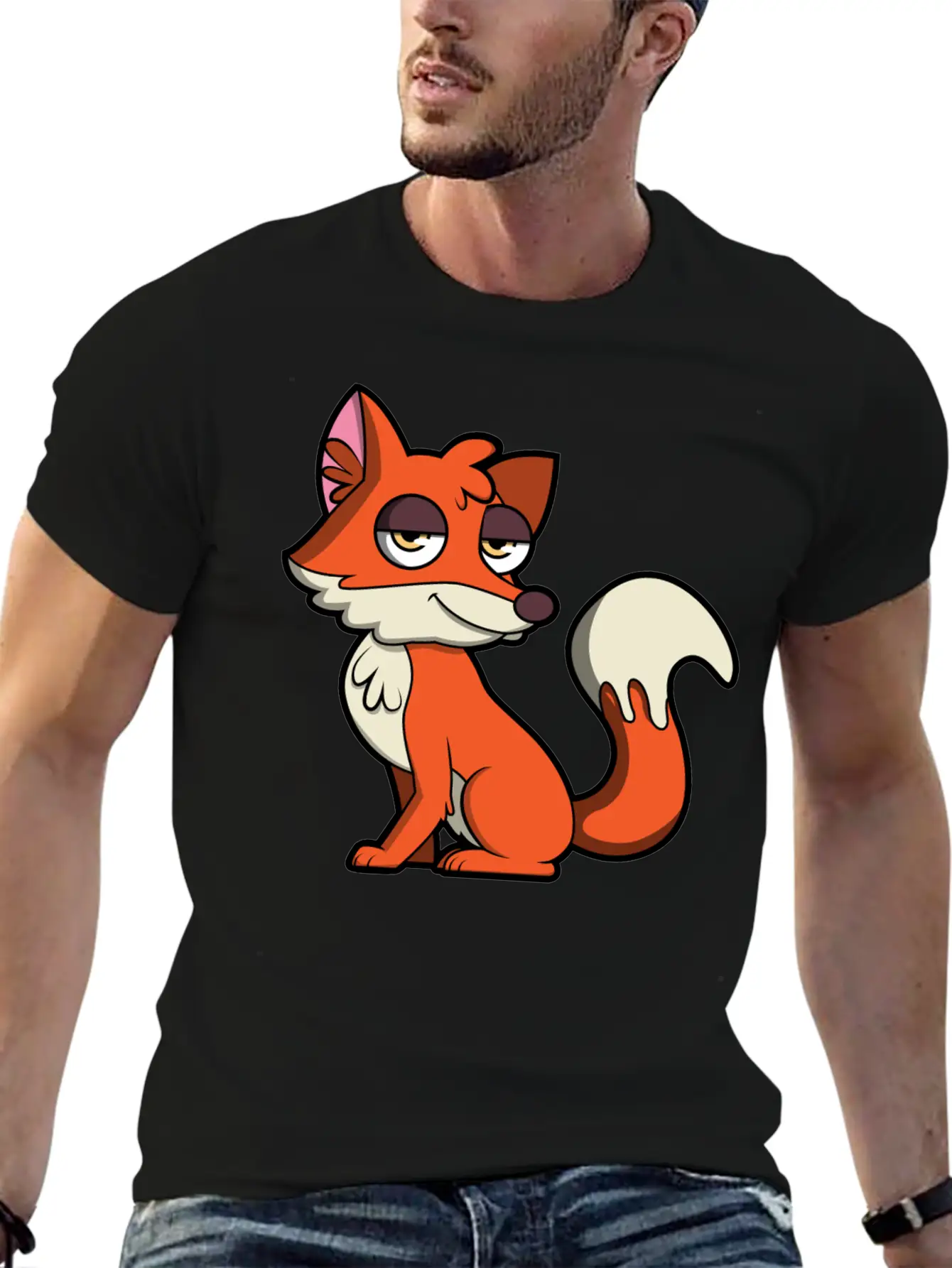 Sweet Fox Lightweight Cotton T-Shirt – Daily Comfort Graphic Shirt