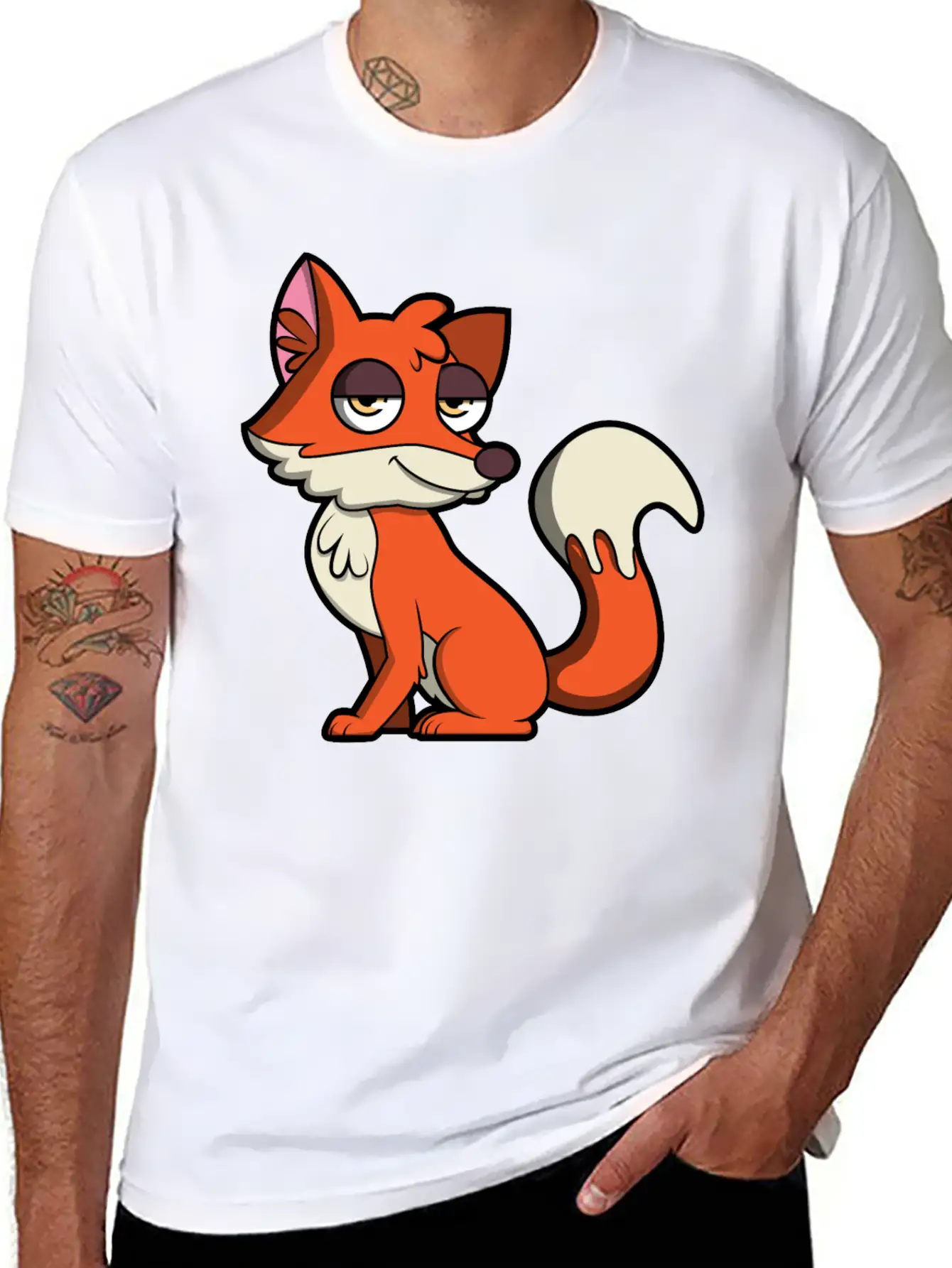 Sweet Fox Lightweight Cotton T-Shirt – Daily Comfort Graphic Shirt