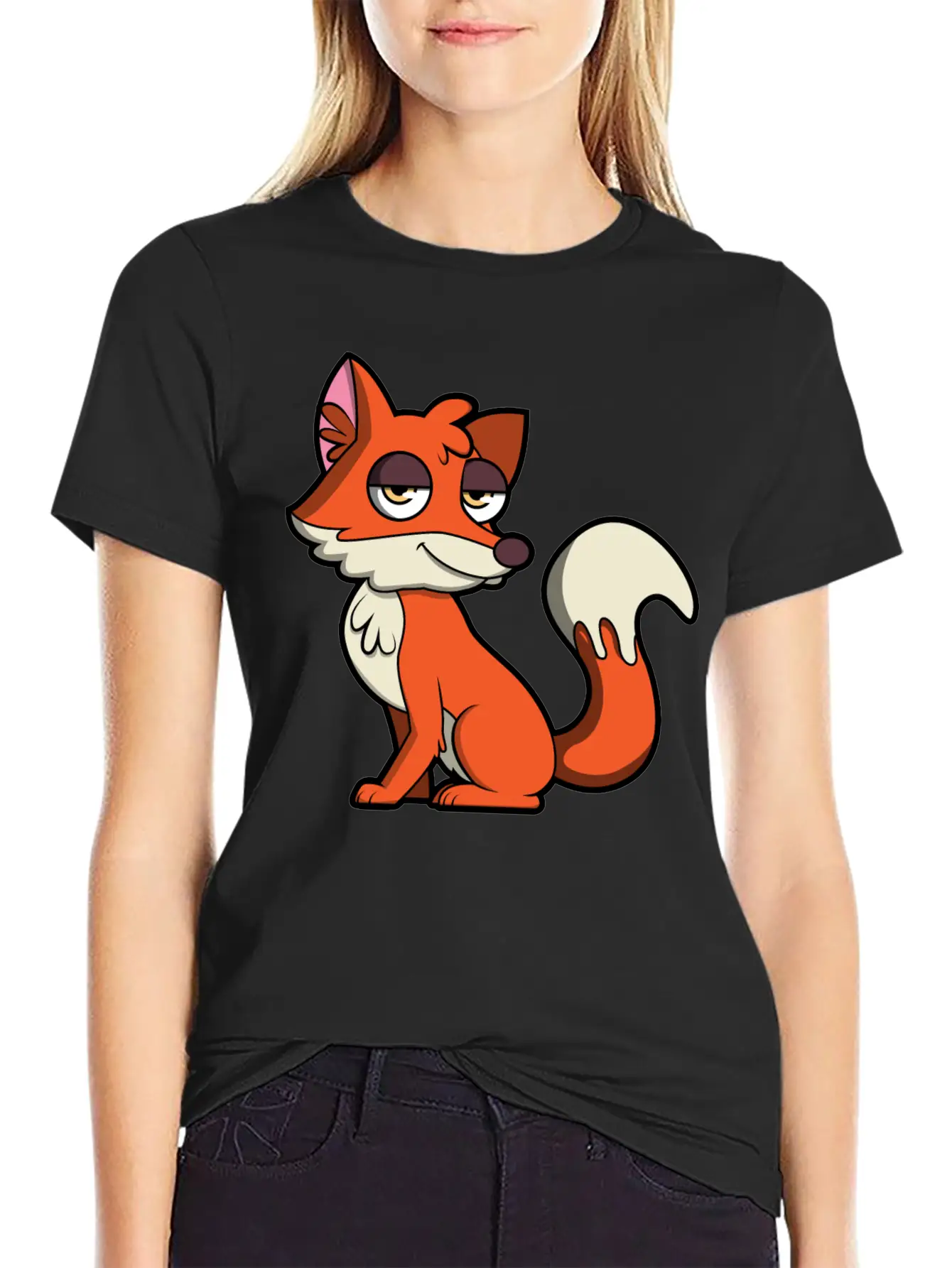 Sweet Fox Lightweight Cotton T-Shirt – Daily Comfort Graphic Shirt