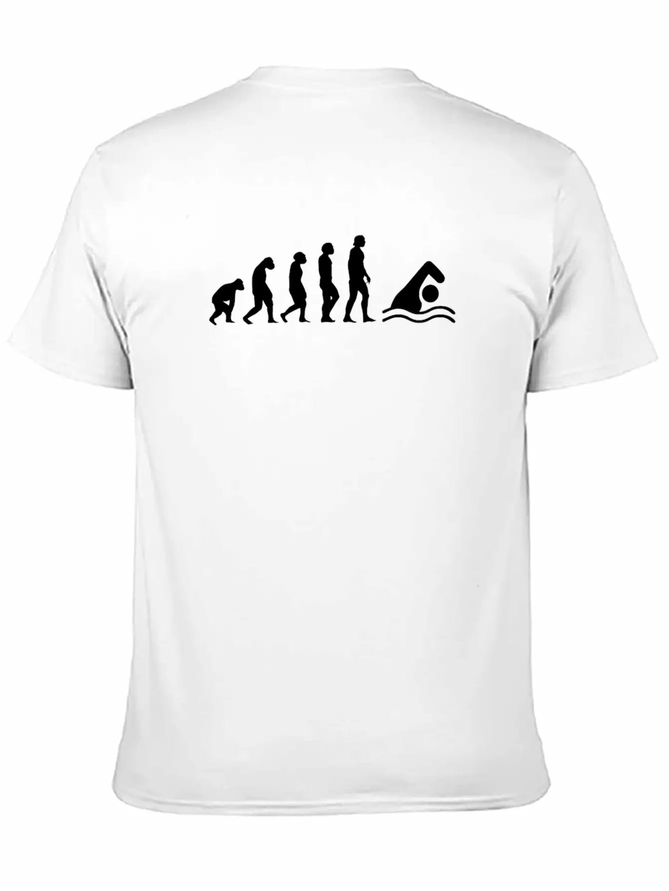 Swimmer Evolution Swimming Gift Lightweight Cotton T-Shirt – Daily Comfort Graphic Shirt