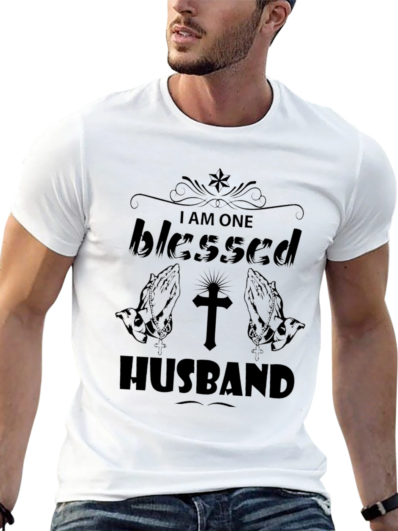 Blessed Husband T-Shirt - Christian Apparel