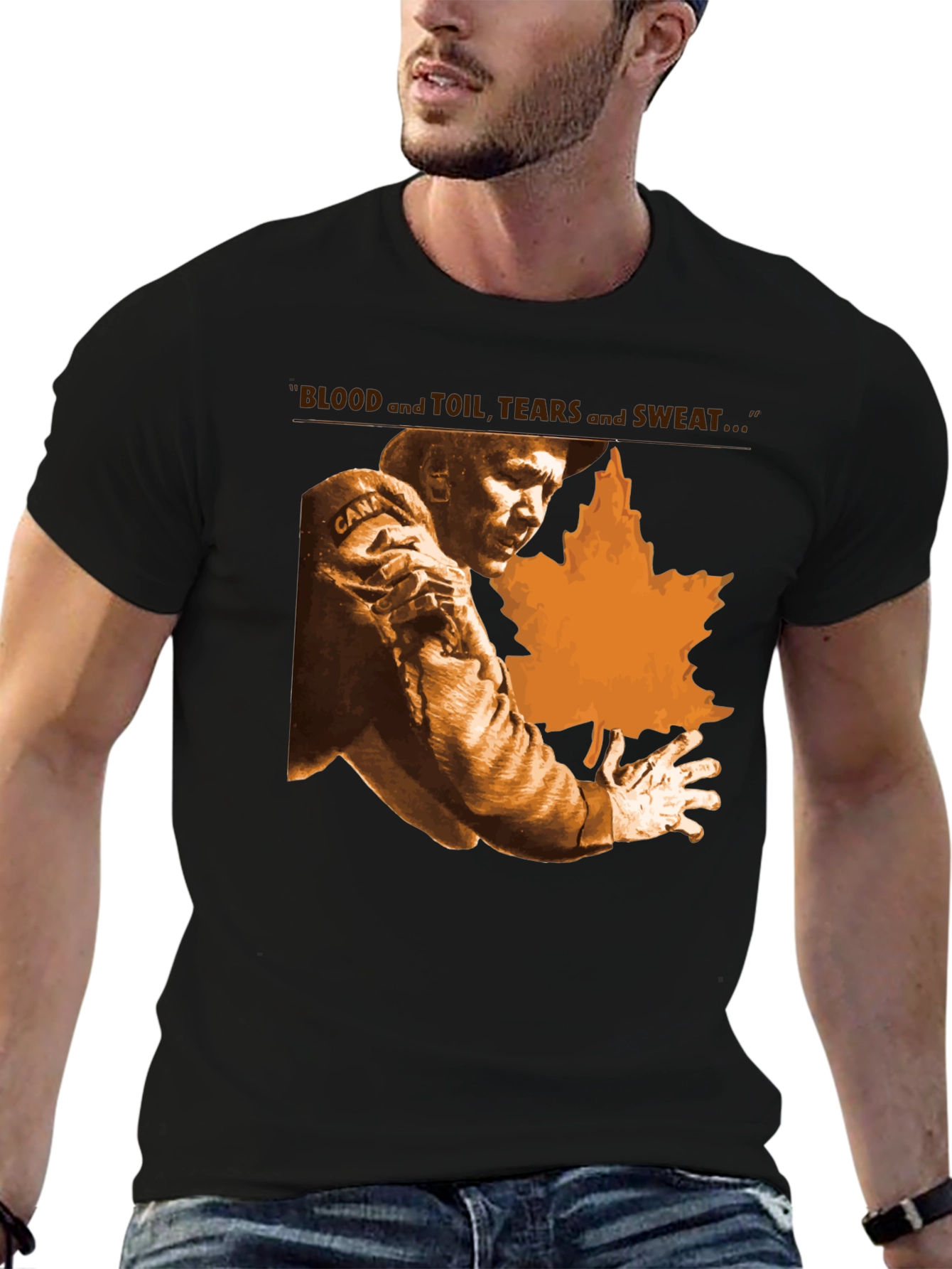 Blood Toil Tears Sweat T-Shirt - Canada Maple Leaf