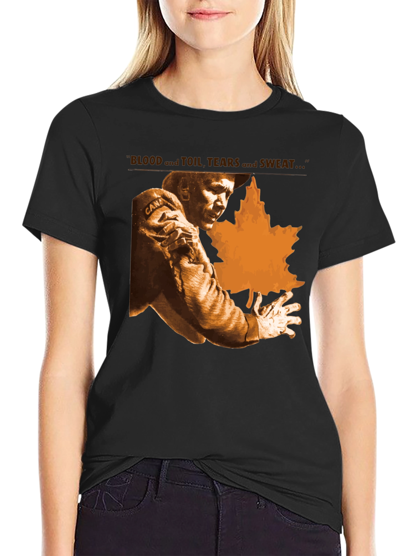 Blood Toil Tears Sweat T-Shirt - Canada Maple Leaf