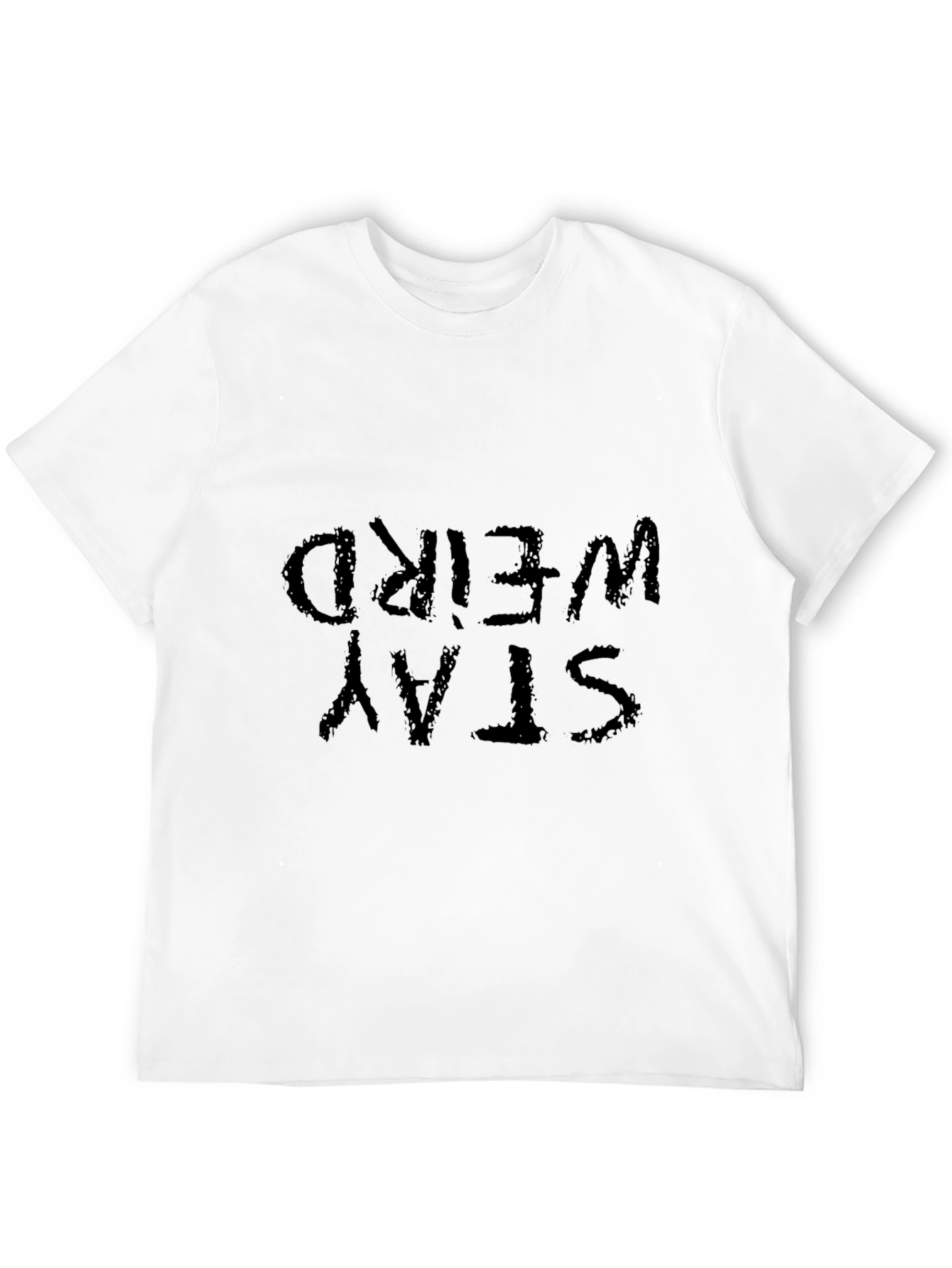 Stay Weird Black Graphic Tee