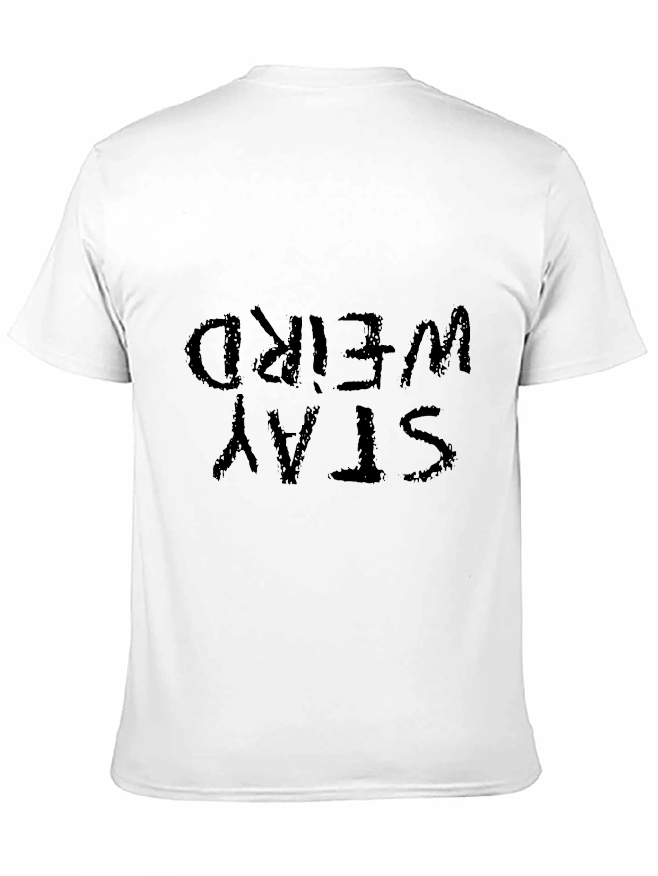 Stay Weird Black Graphic Tee