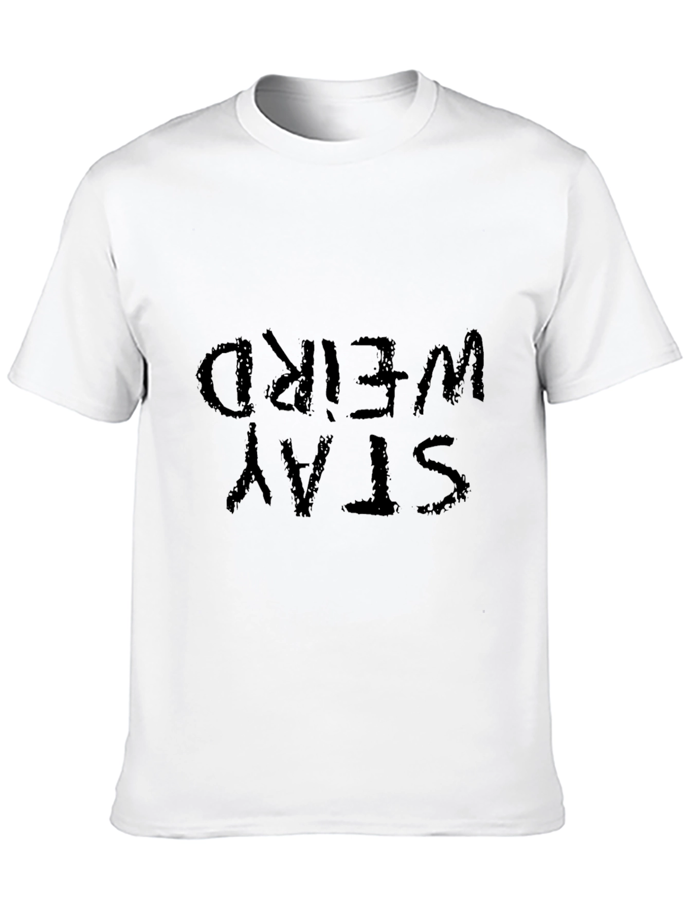 Stay Weird Black Graphic Tee