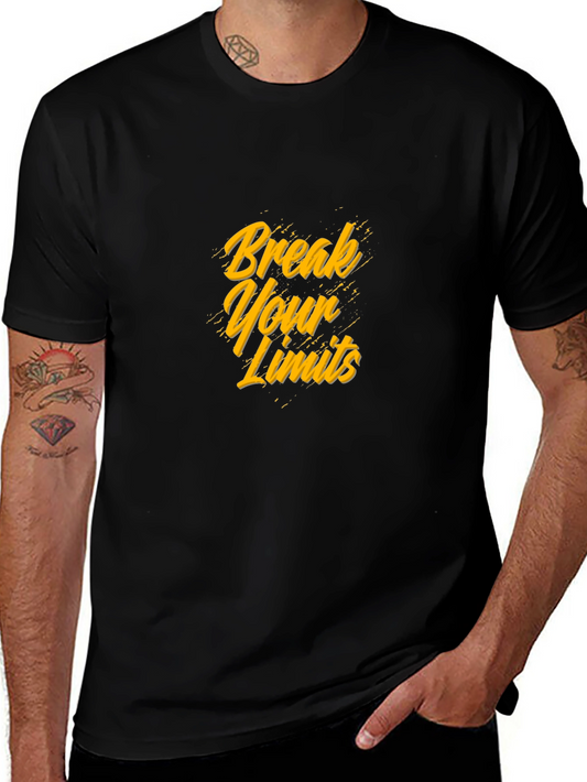 Break Your Limits Black Graphic Tee