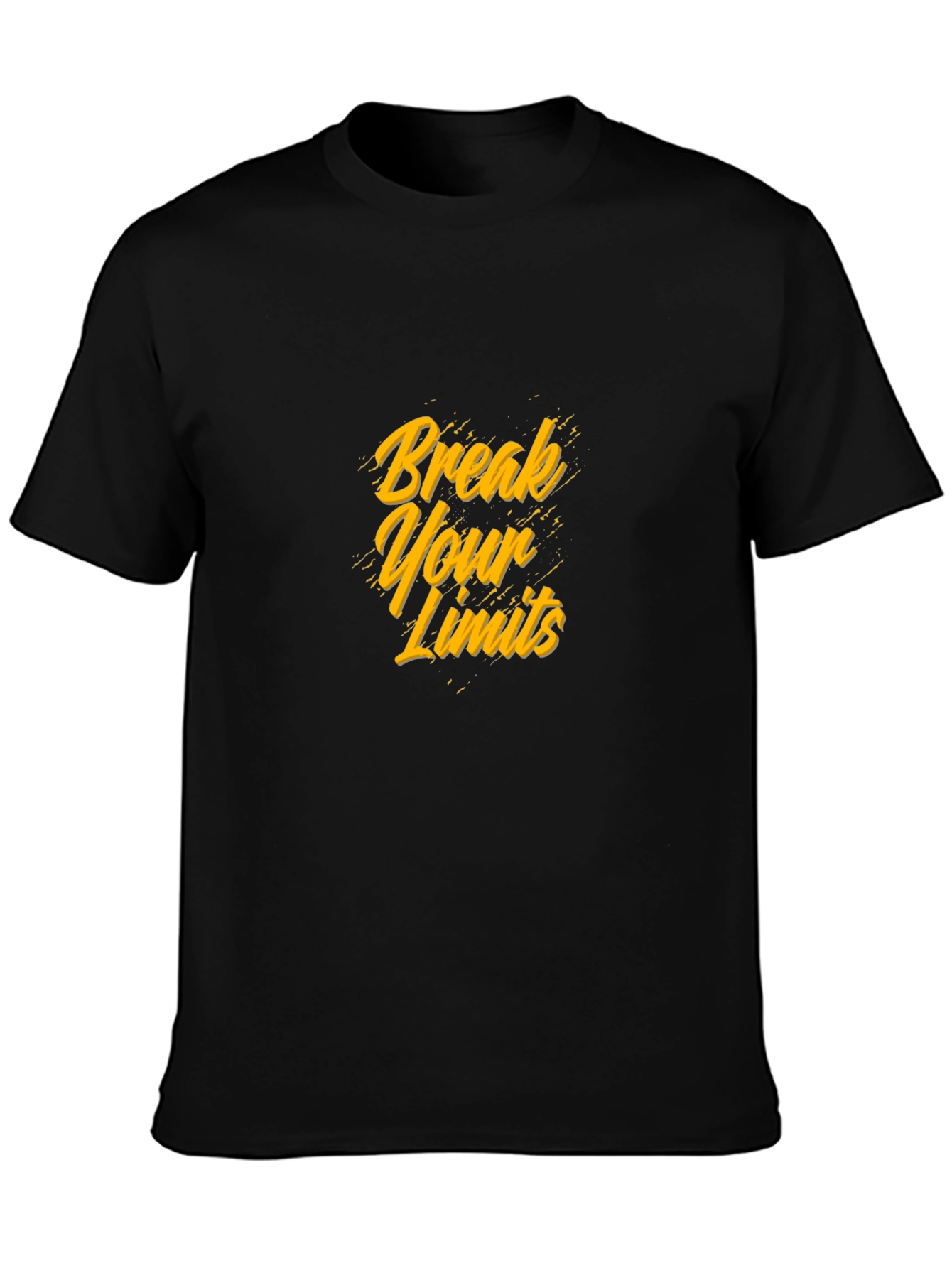 Break Your Limits Black Graphic Tee