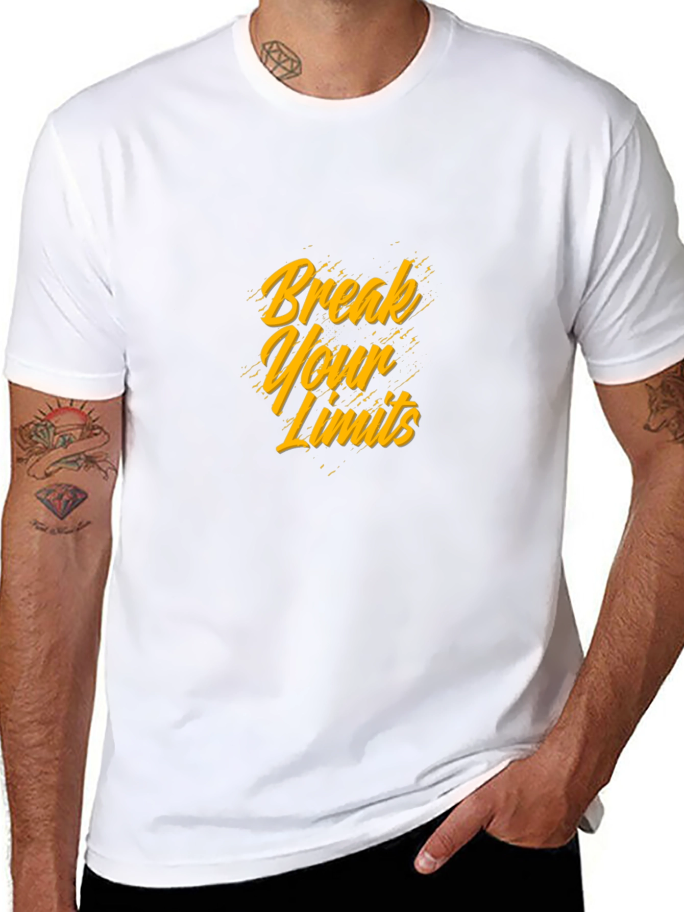 Break Your Limits Black Graphic Tee