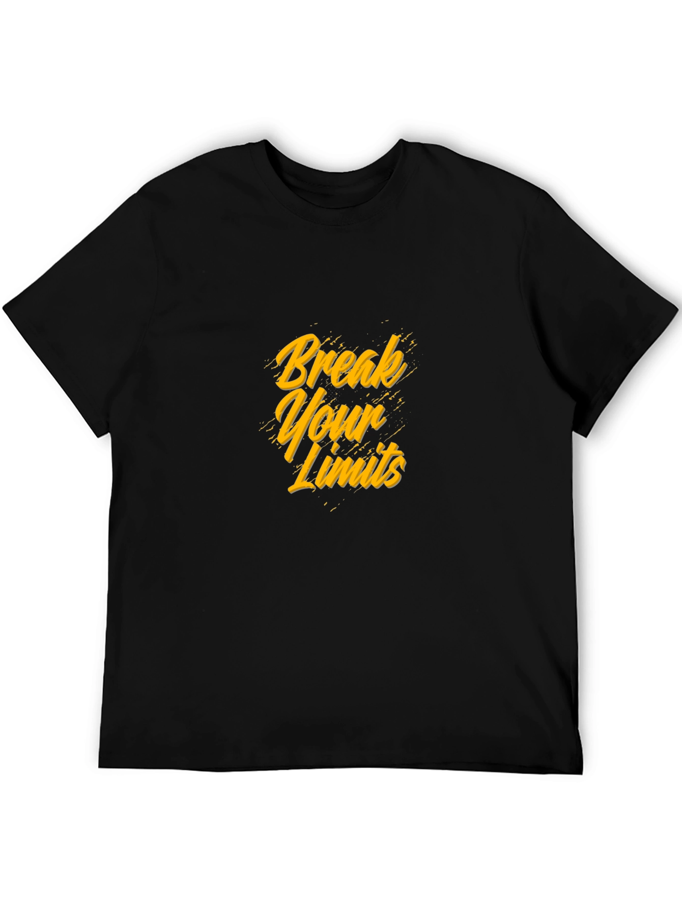 Break Your Limits Black Graphic Tee