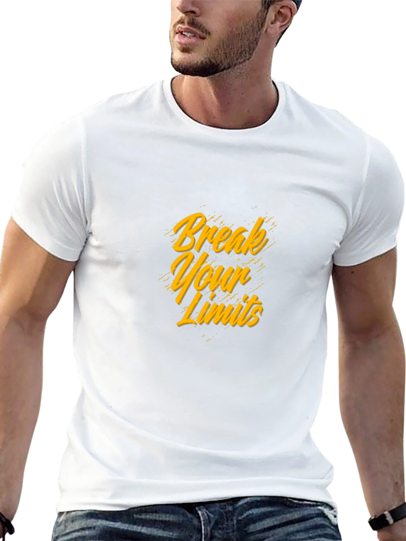 Break Your Limits Black Graphic Tee