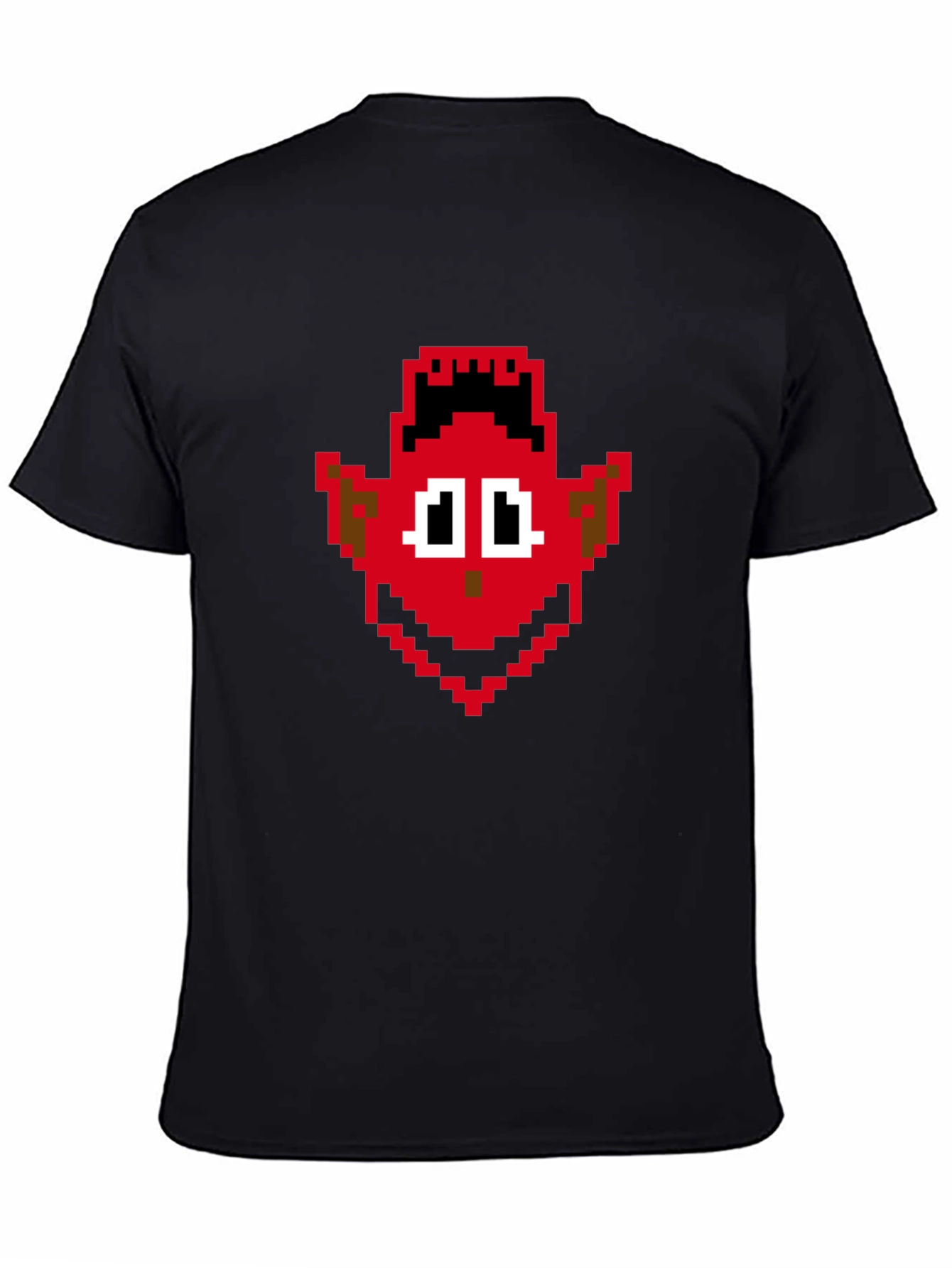 Retro Pixel Devil Graphic Tee - Soft Cotton Shirt