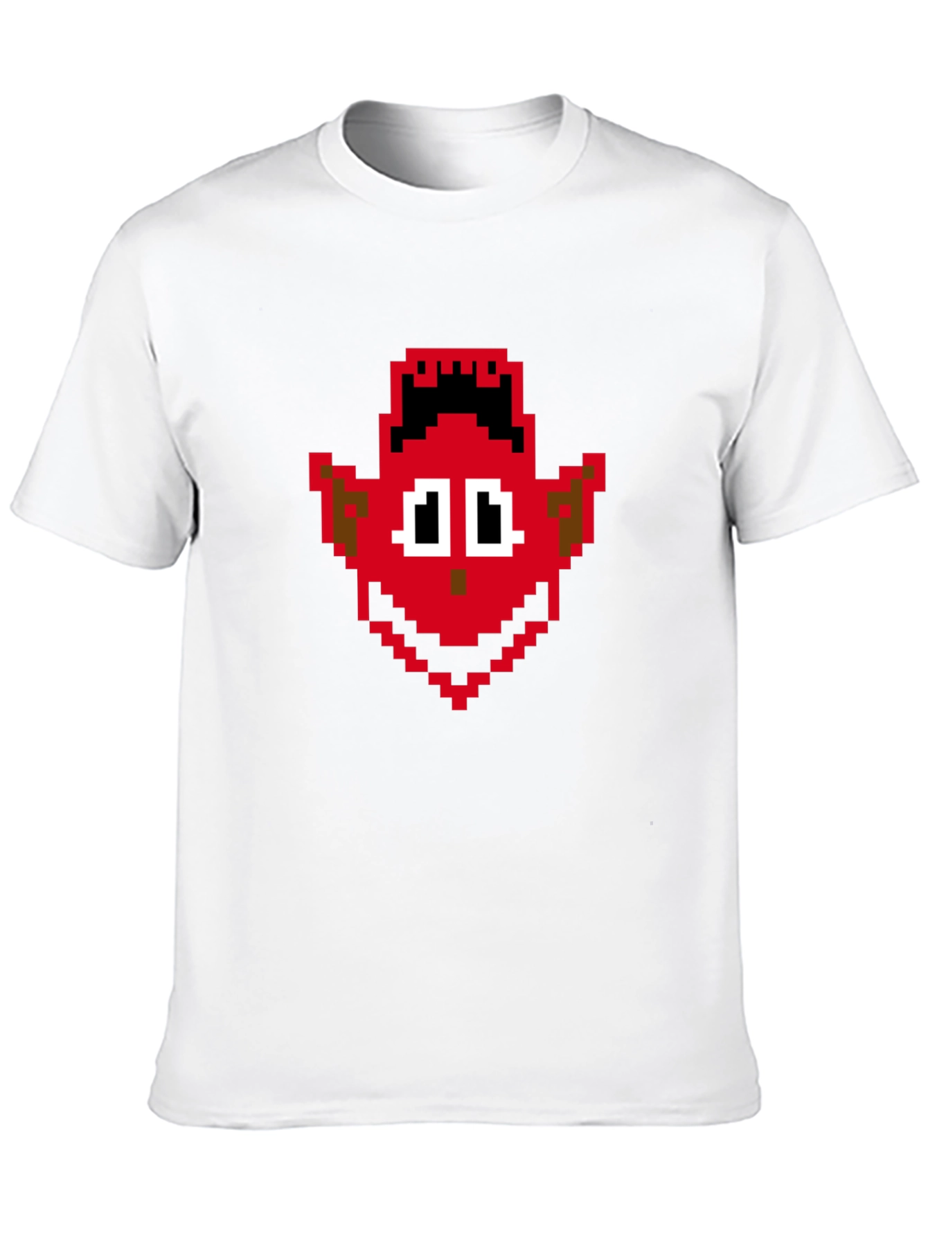 Retro Pixel Devil Graphic Tee - Soft Cotton Shirt