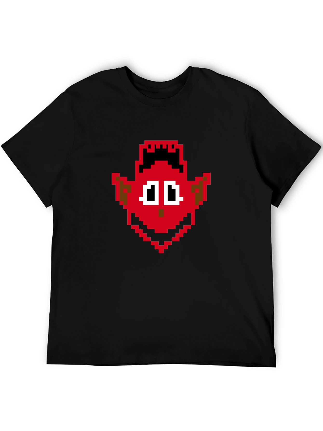 Retro Pixel Devil Graphic Tee - Soft Cotton Shirt