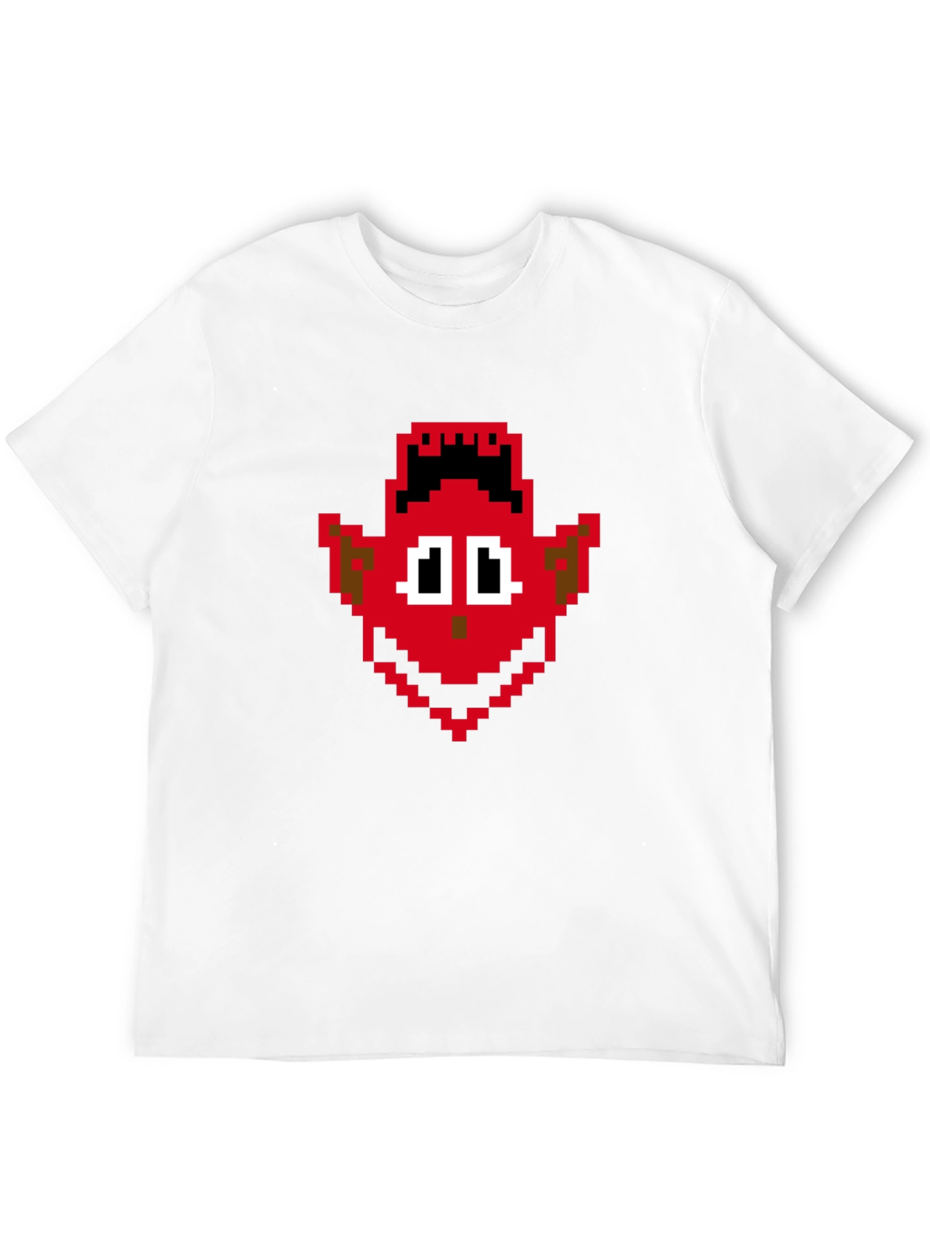 Retro Pixel Devil Graphic Tee - Soft Cotton Shirt
