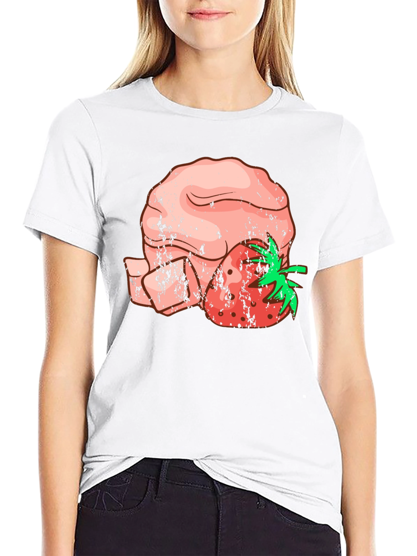 Strawberry Fist Graphic T-Shirt