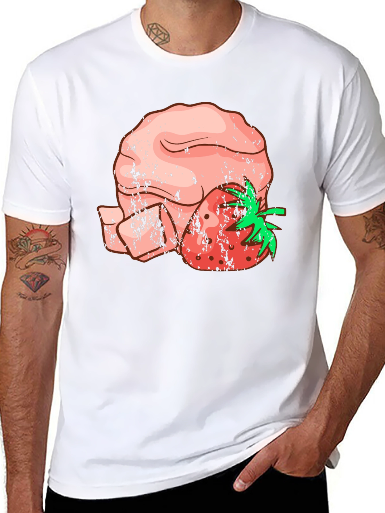 Strawberry Fist Graphic T-Shirt