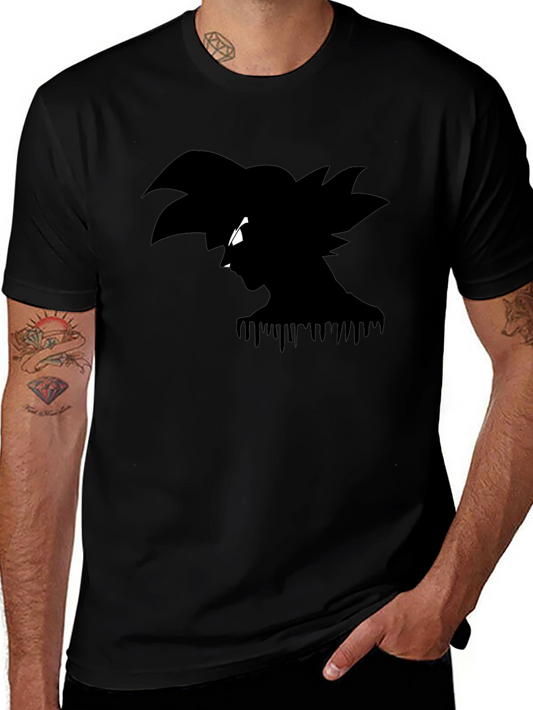 Silhouette Goku T-Shirt - Black Anime Tee