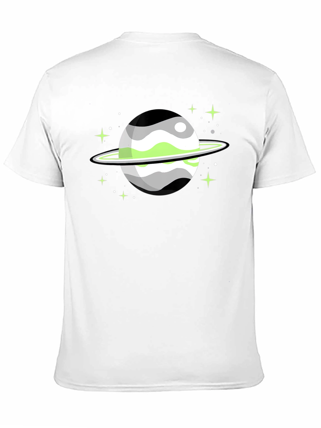 Aromantic Pride Planet Graphic T-Shirt