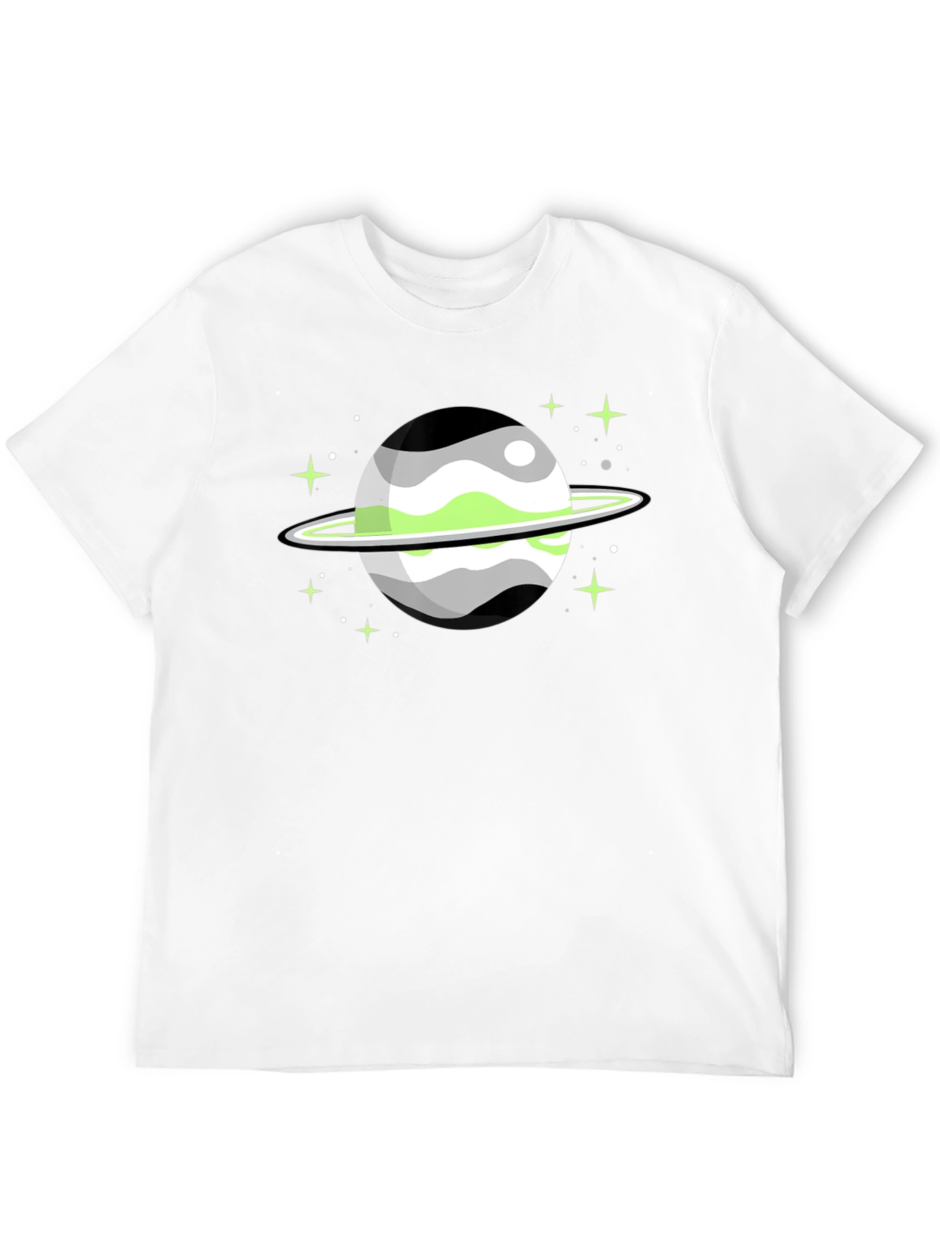 Aromantic Pride Planet Graphic T-Shirt
