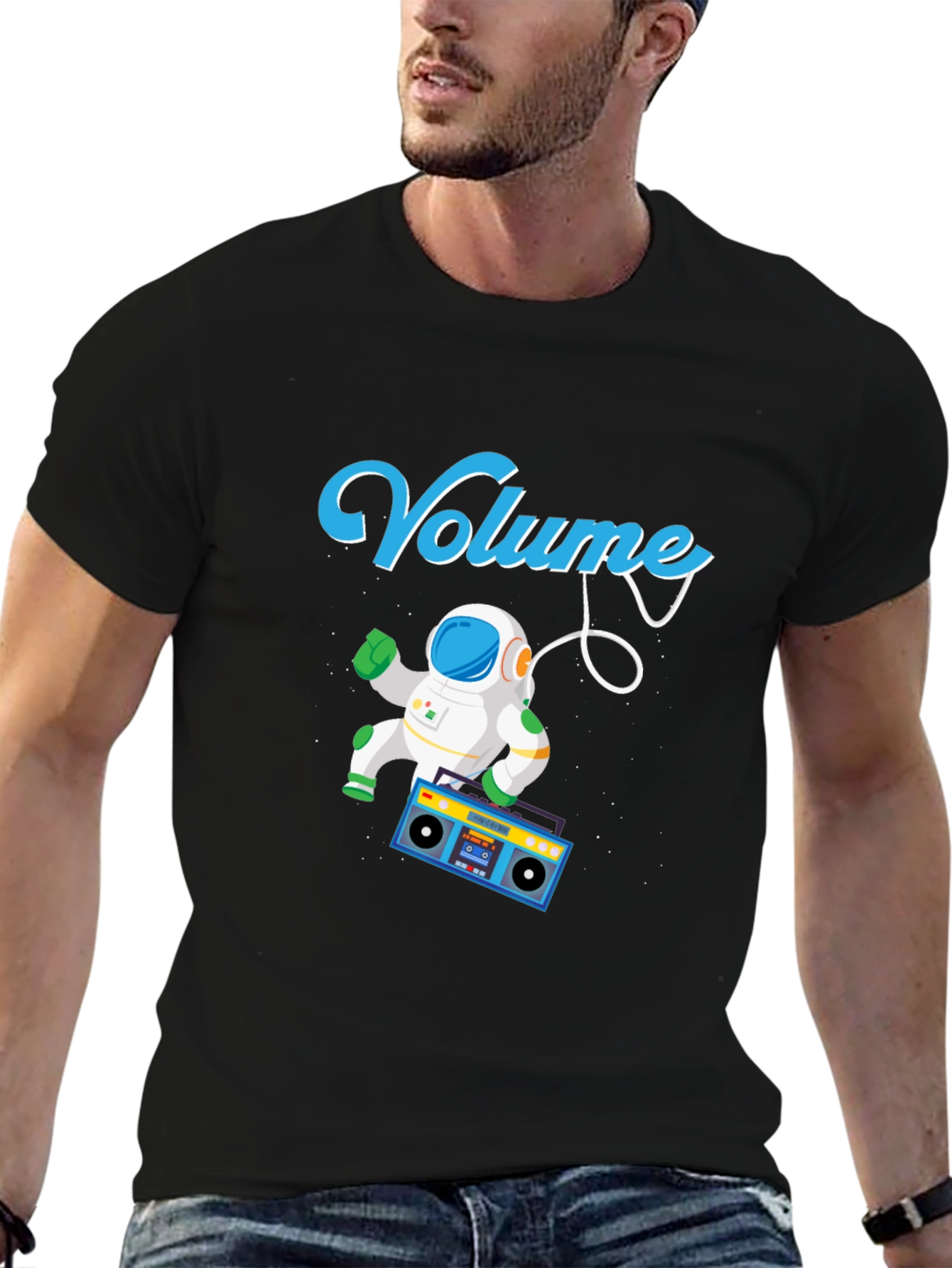 Volume Astronaut T-Shirt - Space Boombox