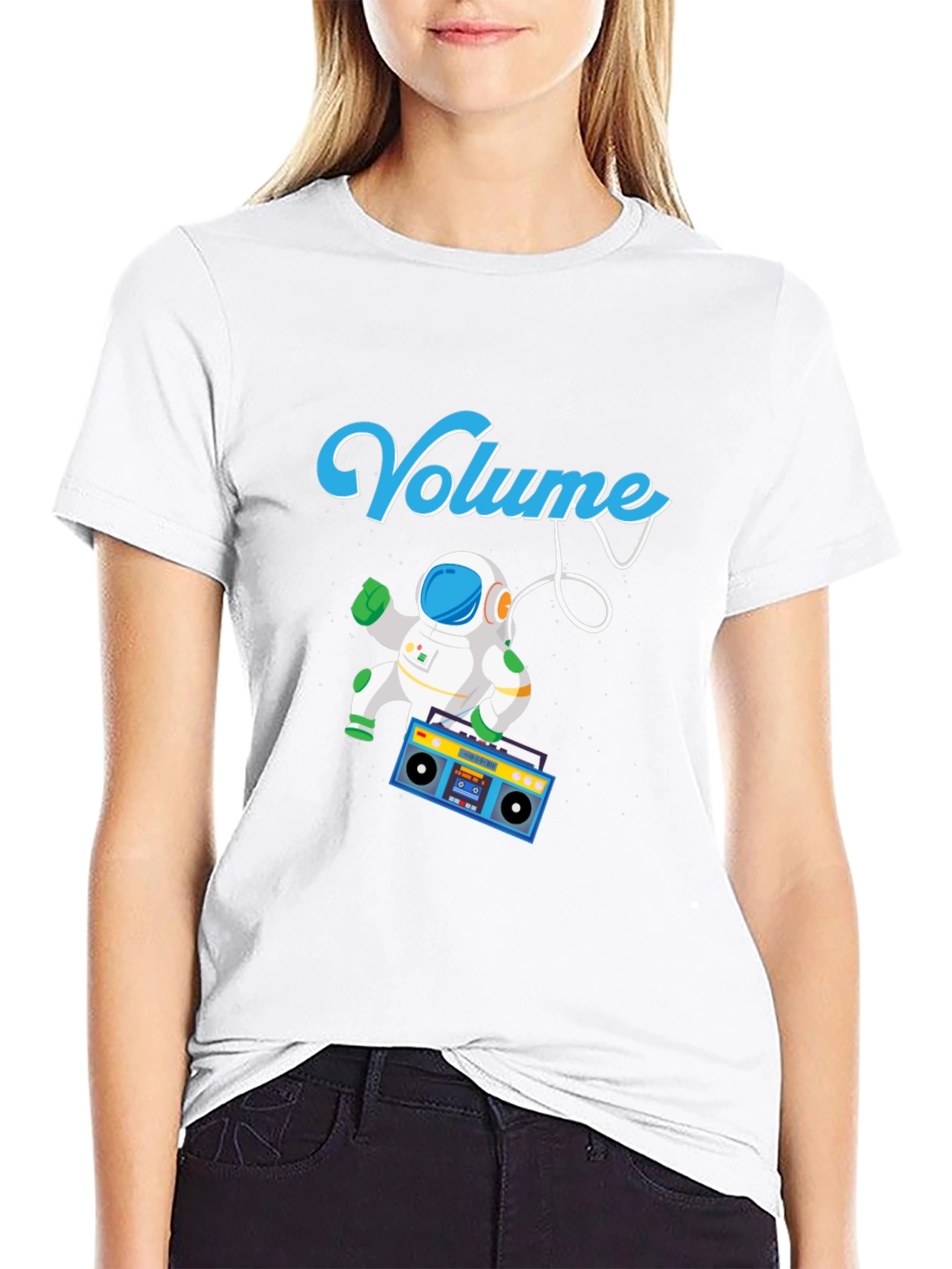 Volume Astronaut T-Shirt - Space Boombox