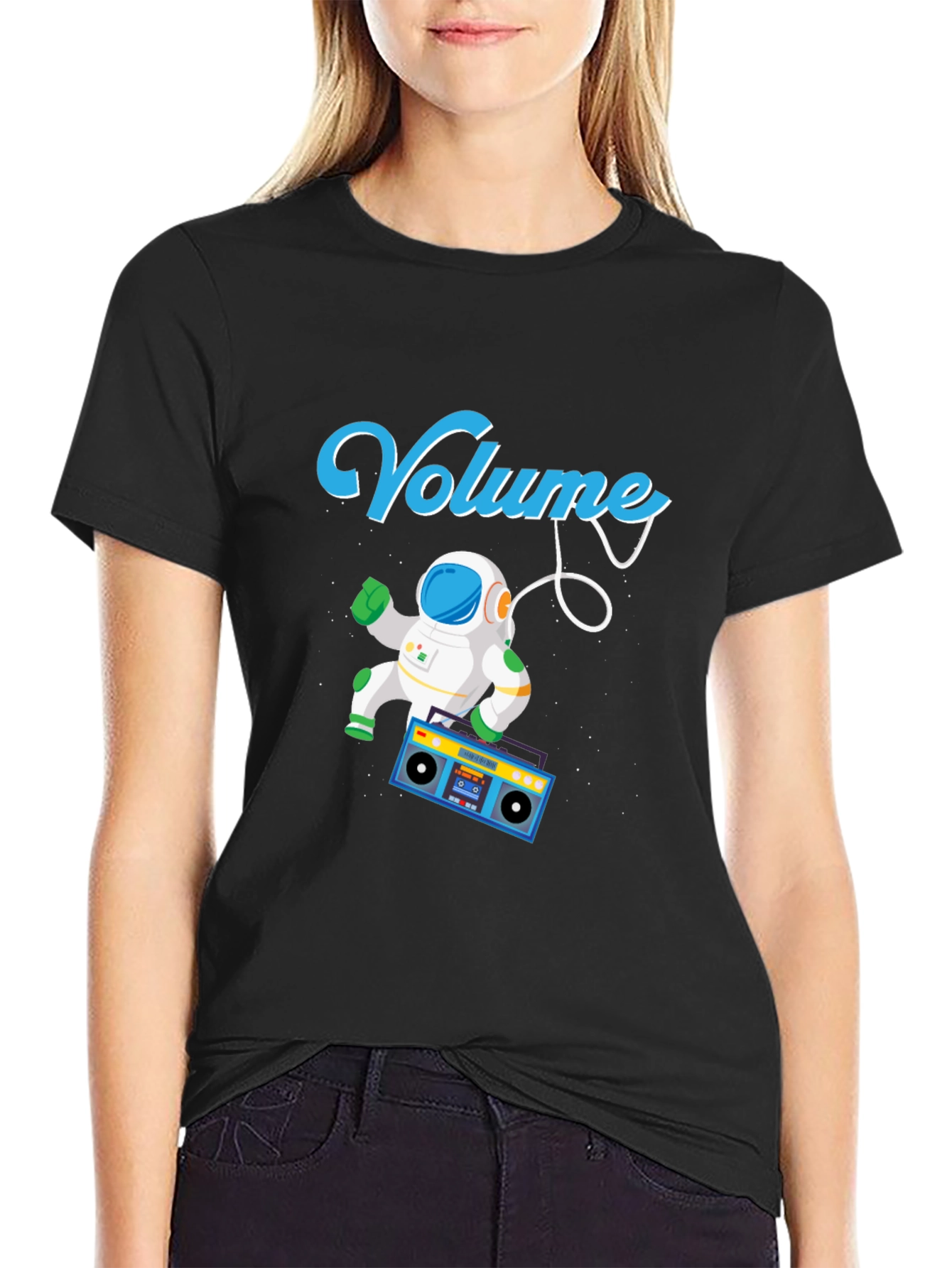 Volume Astronaut T-Shirt - Space Boombox