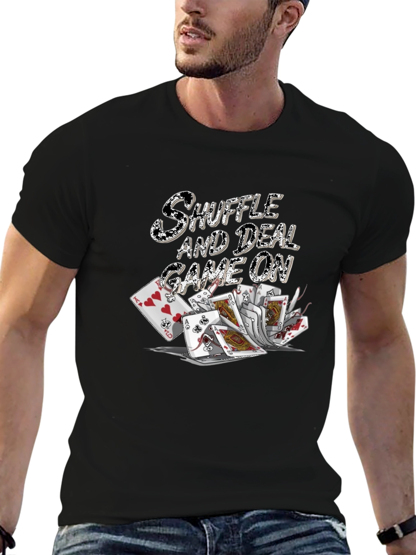 Shuffle and Deal Game On T-Shirt