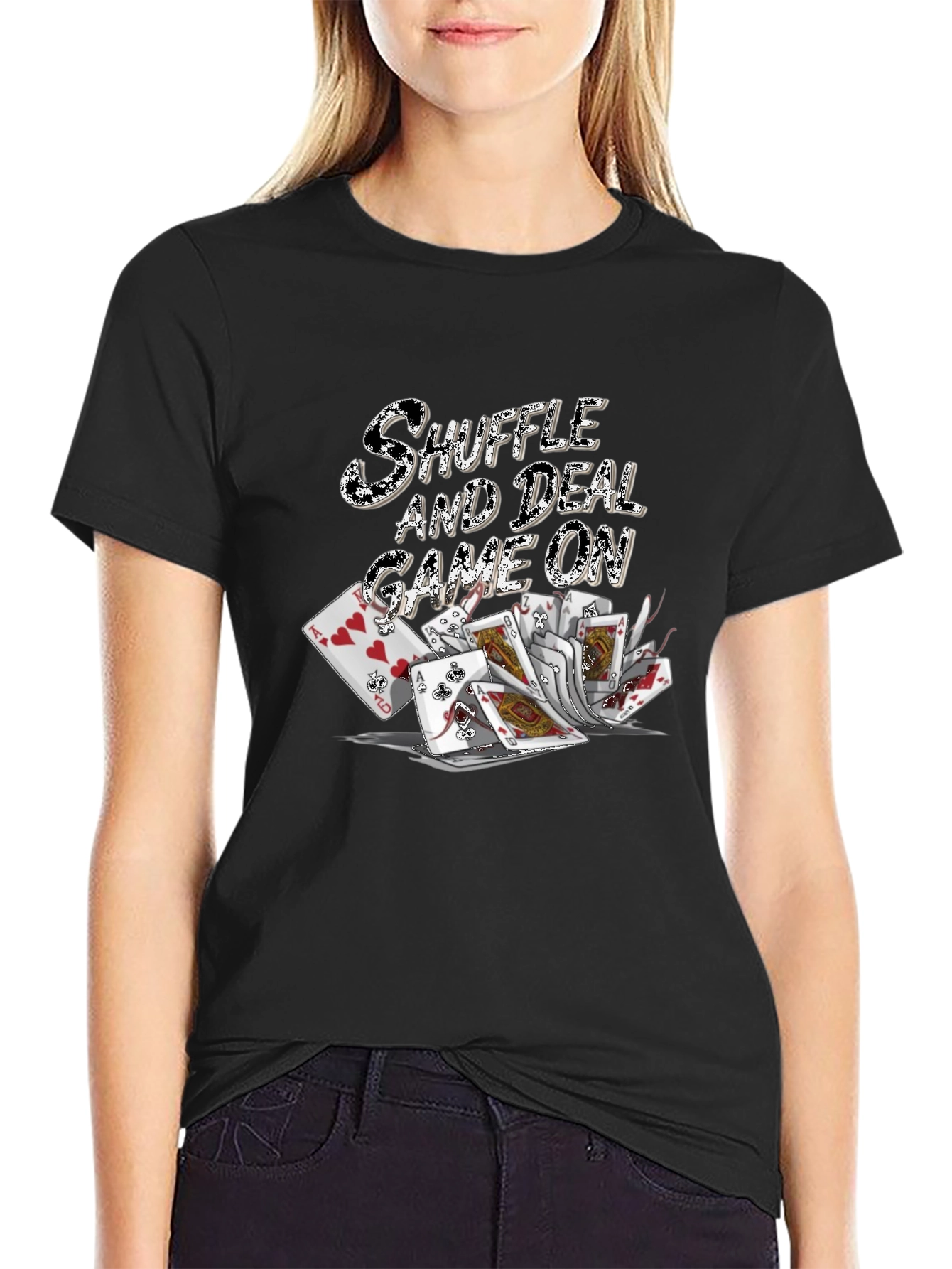 Shuffle and Deal Game On T-Shirt