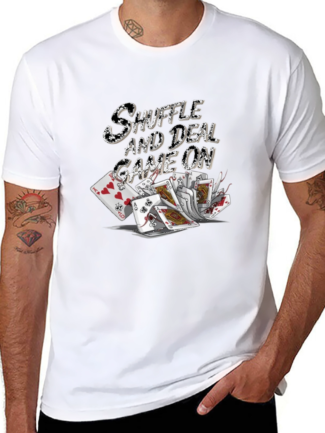 Shuffle and Deal Game On T-Shirt