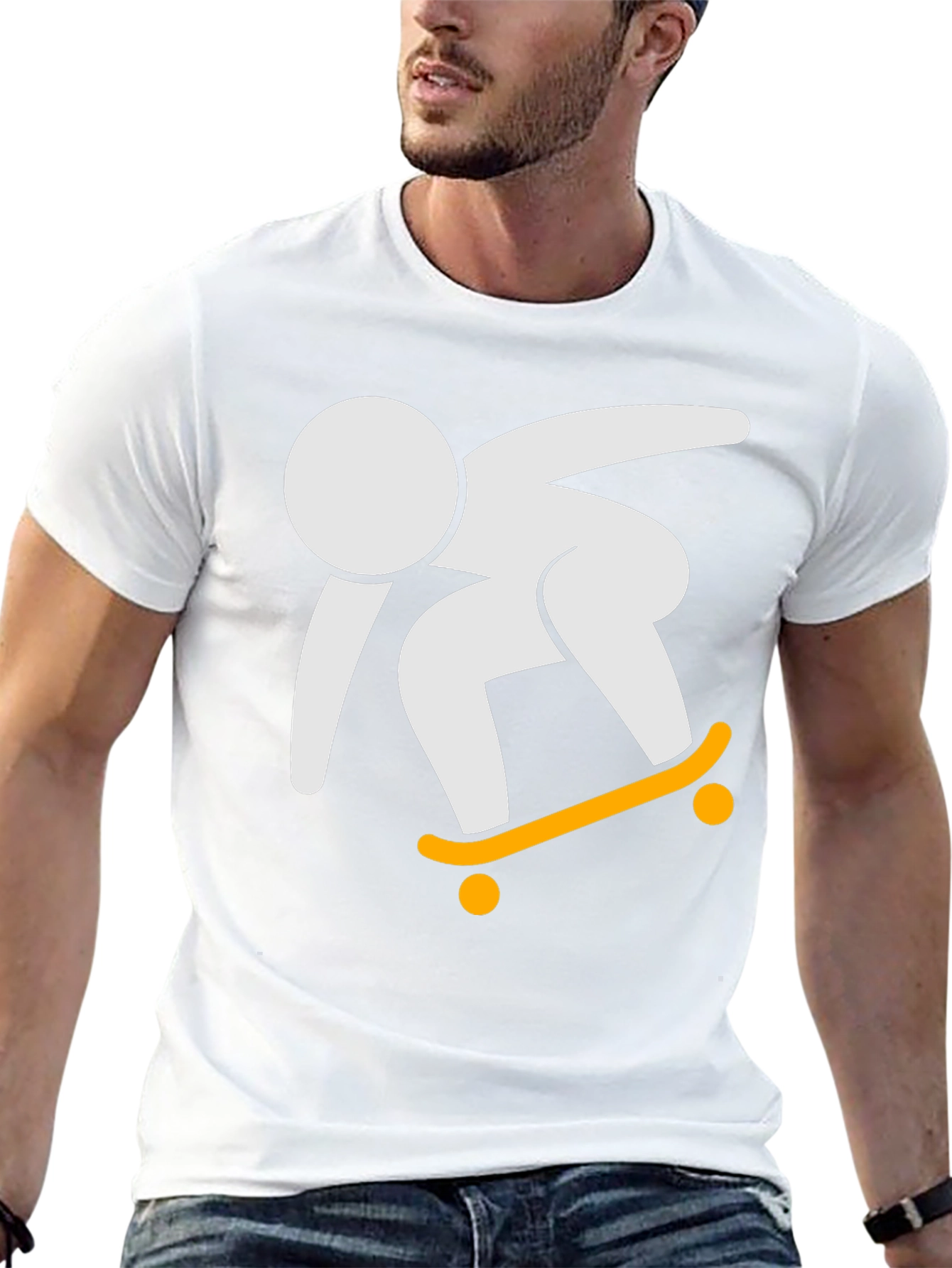 Skateboarder Graphic T-Shirt - Cool Skater Tee