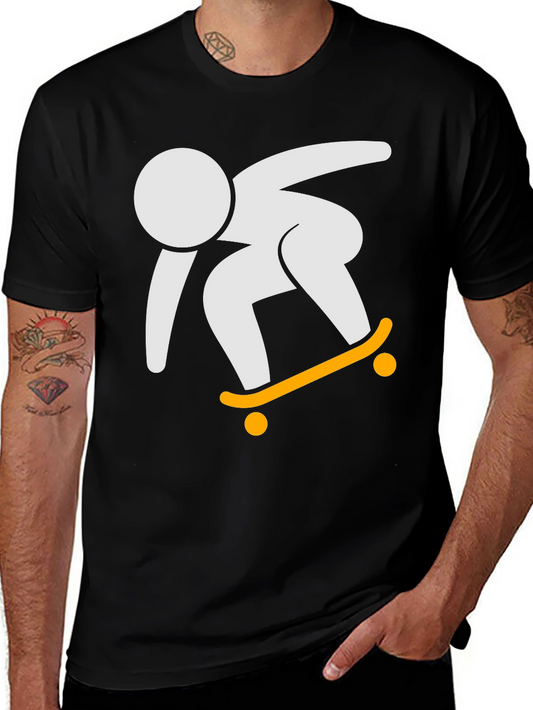 Skateboarder Graphic T-Shirt - Cool Skater Tee