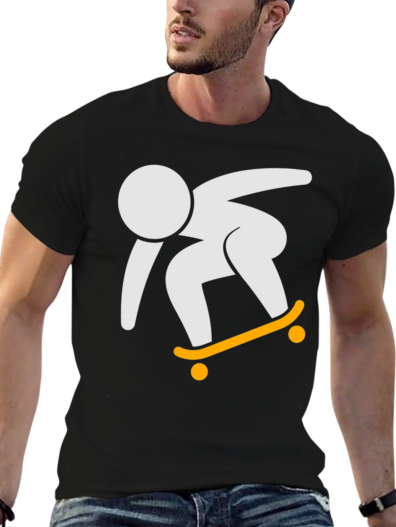 Skateboarder Graphic T-Shirt - Cool Skater Tee