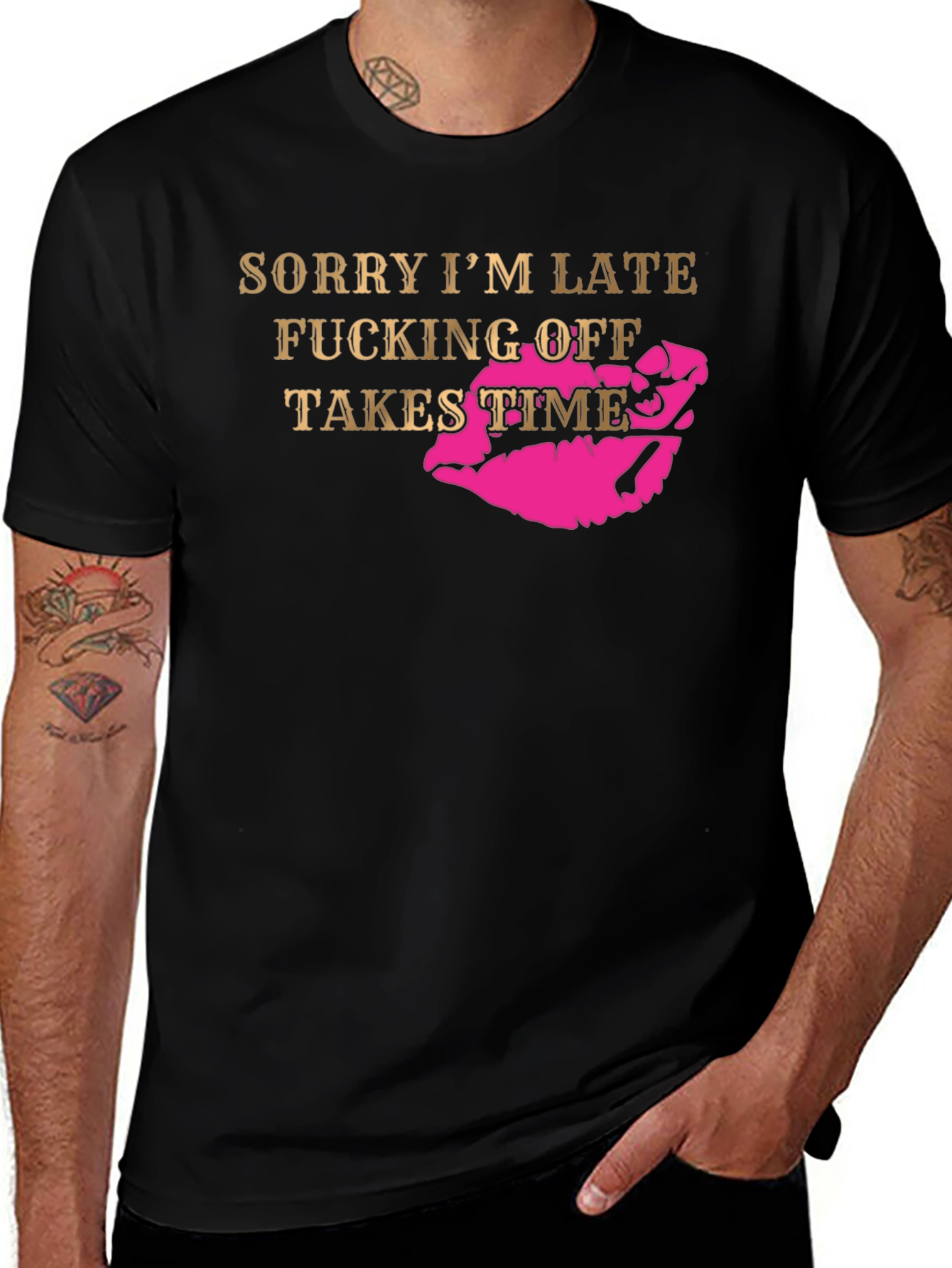 Sorry Im Late Graphic T-Shirt