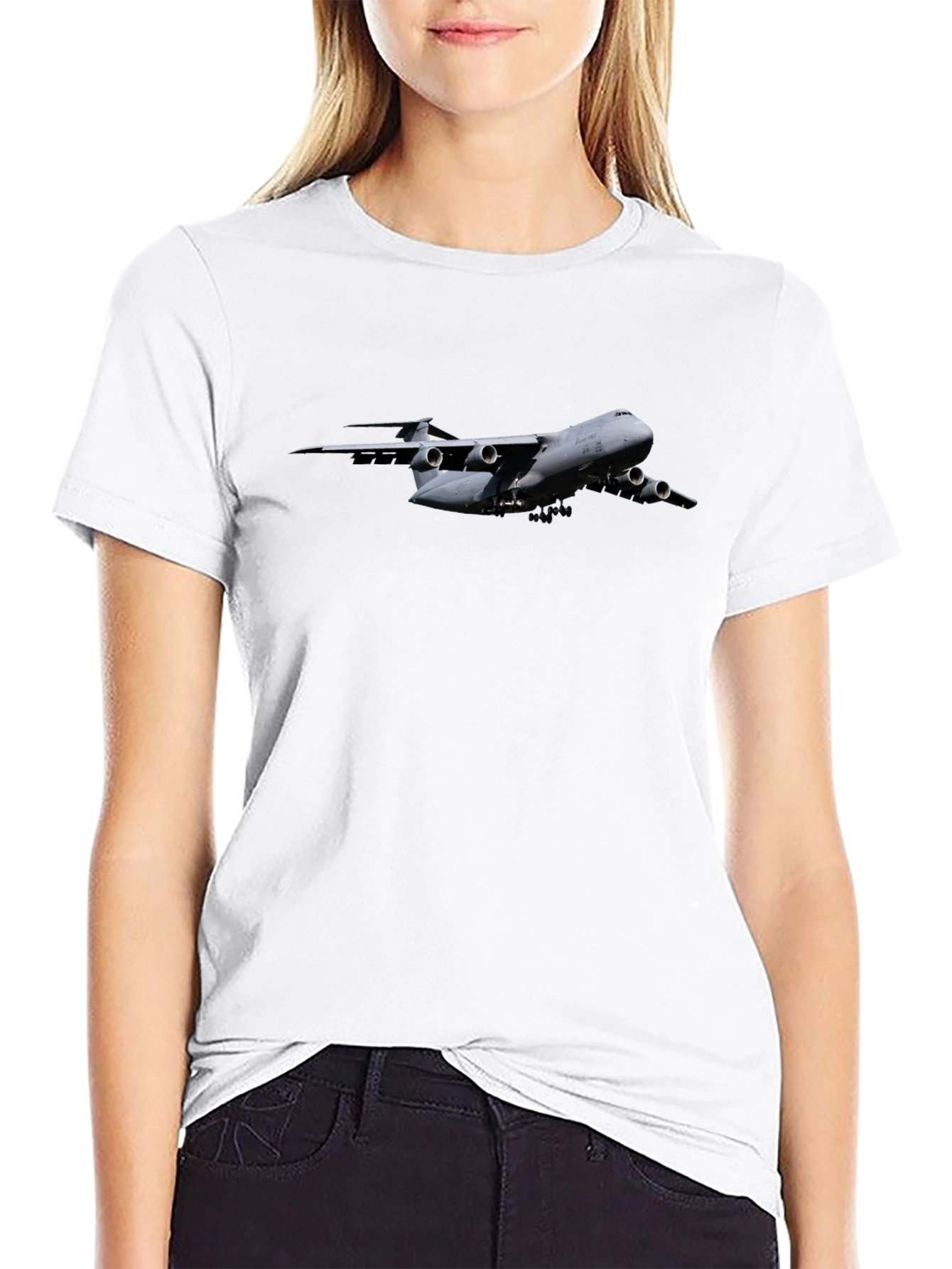 C-5 Galaxy Airplane T-Shirt - Military Aviation Tee