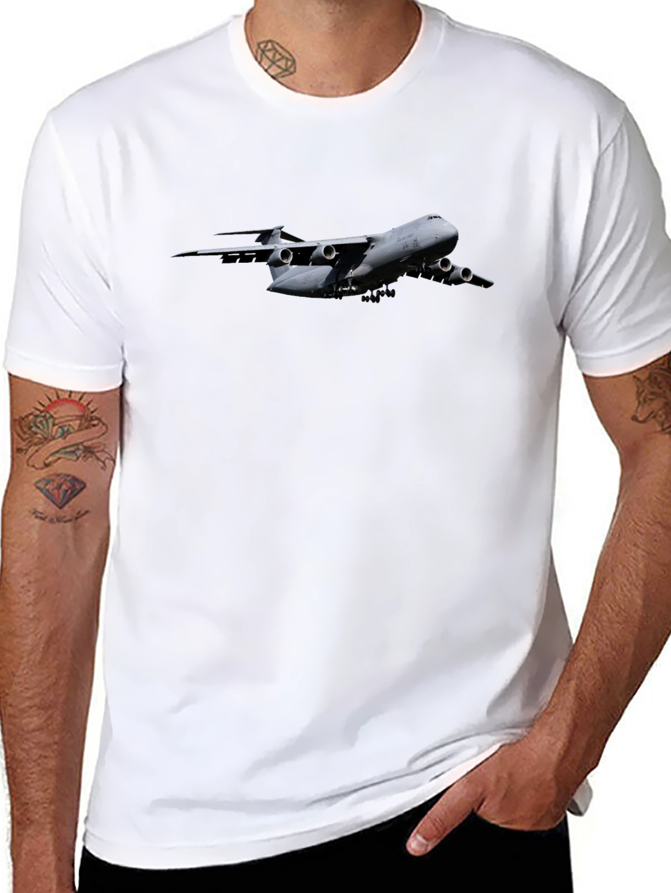 C-5 Galaxy Airplane T-Shirt - Military Aviation Tee