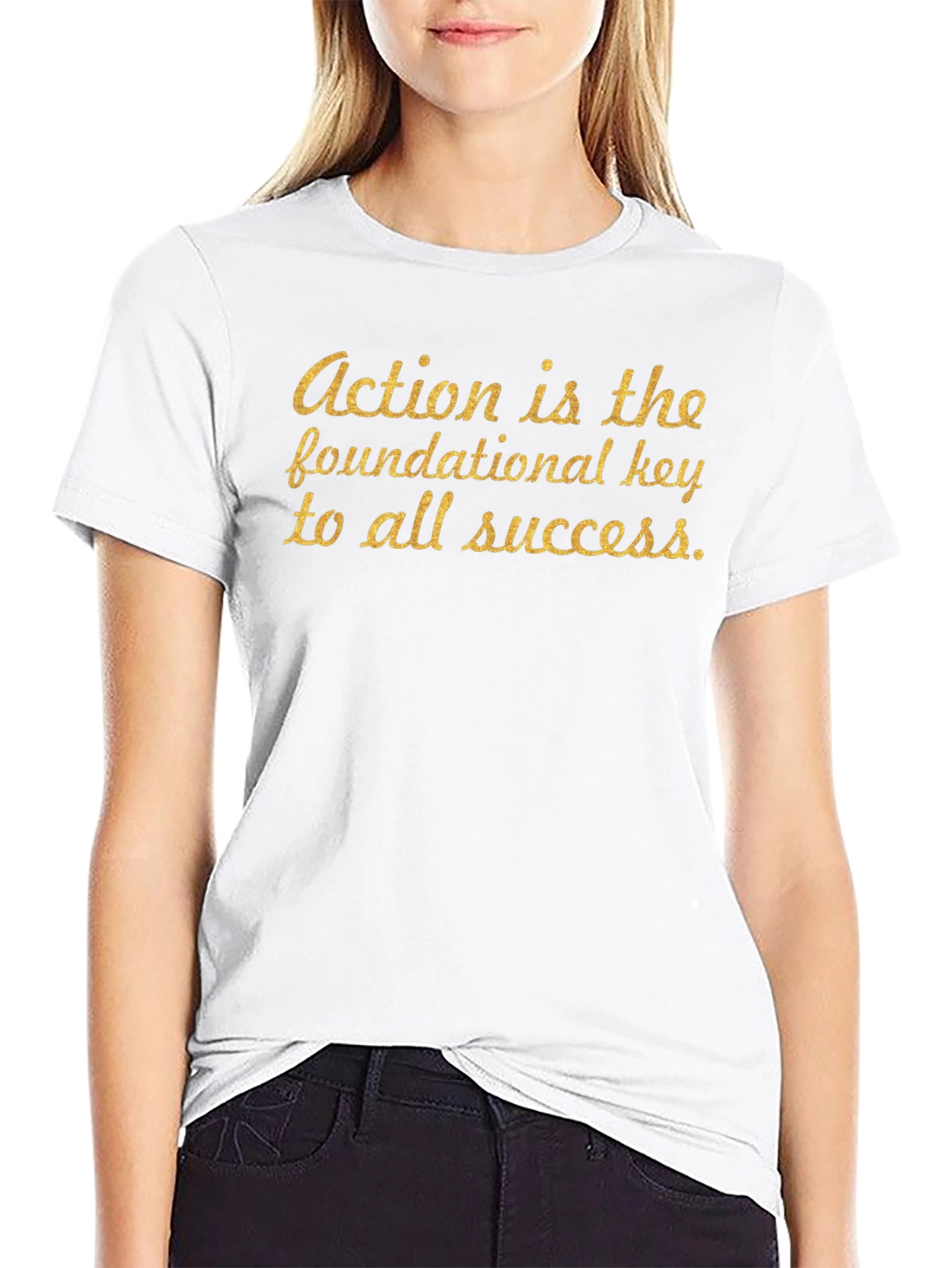 Action is Key Black T-Shirt