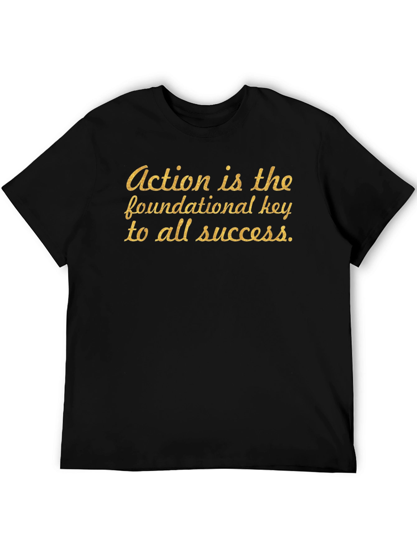 Action is Key Black T-Shirt