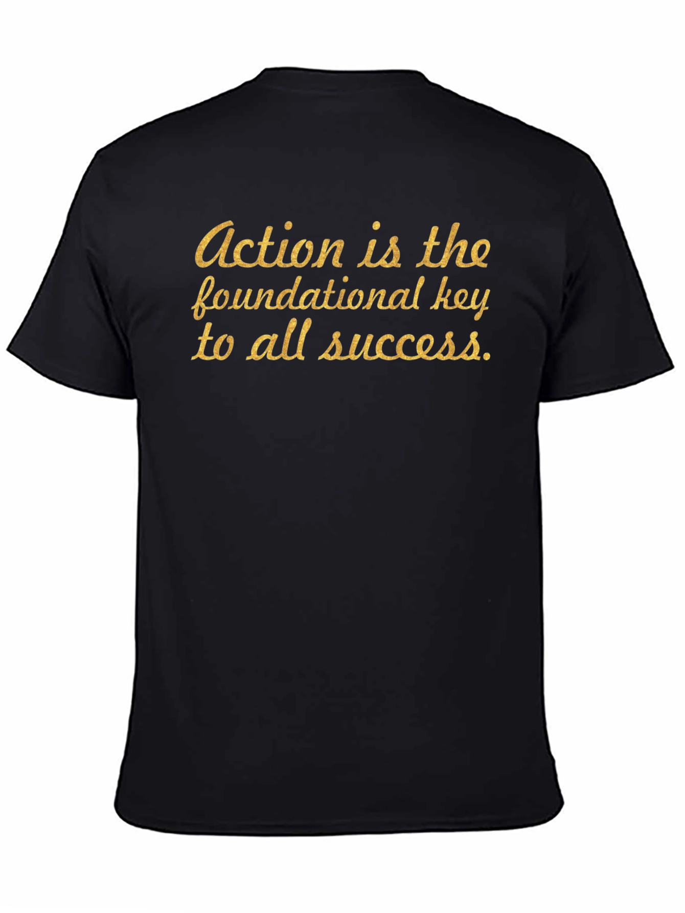 Action is Key Black T-Shirt