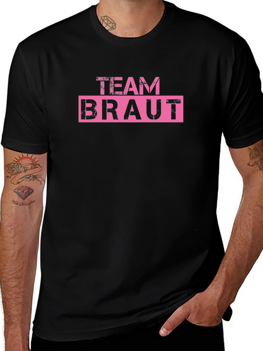 Team Braut Black T-Shirt - Bride Squad Tee